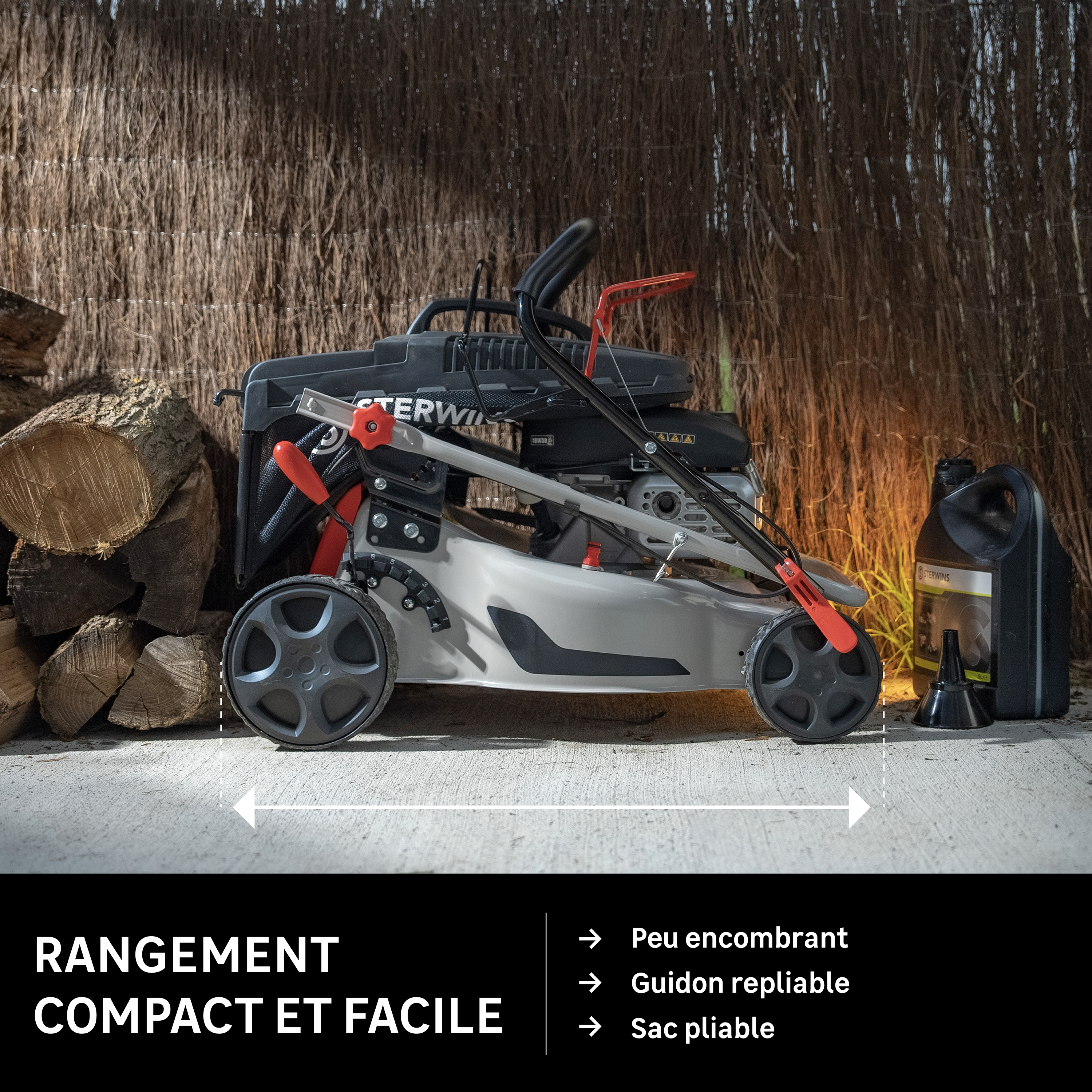 Tondeuse thermique STERWINS , 132 cm³, l.40 cm - 5