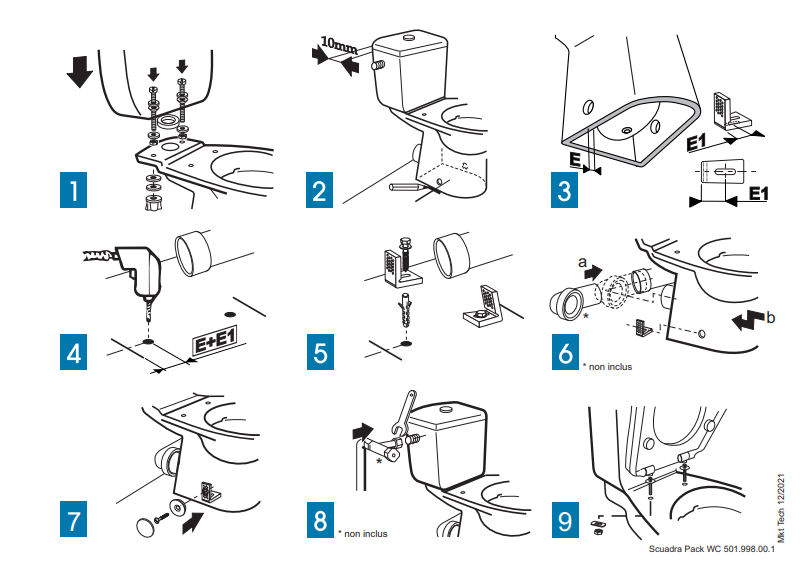 WC à poser SH Scuadra Design sans bride - 5