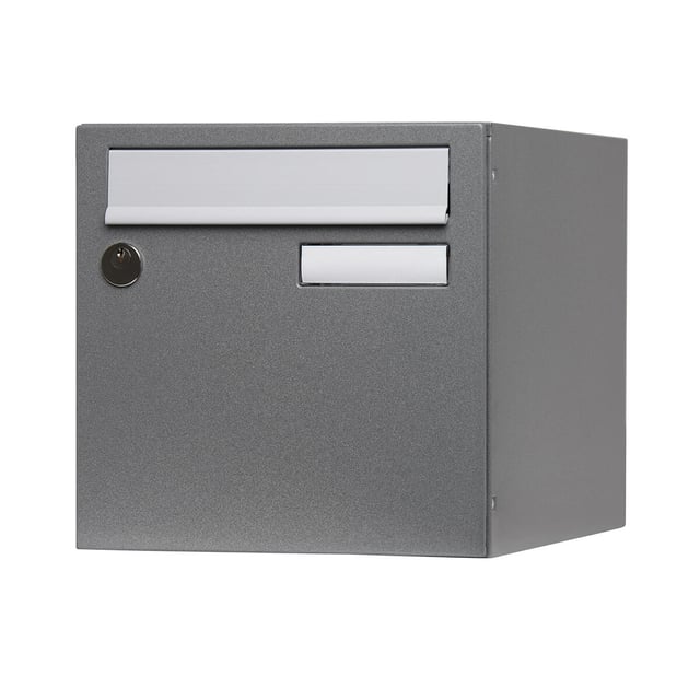Boîte aux lettres provisoire 1 porte RENZ Planète , extérieur, acier gris