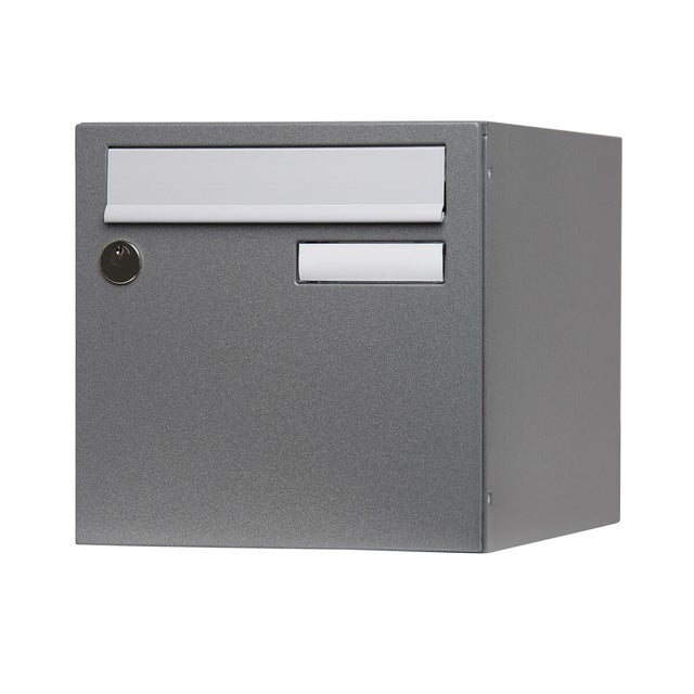 Boîte aux lettres normalisée 1 porte grise - RENZ Planète