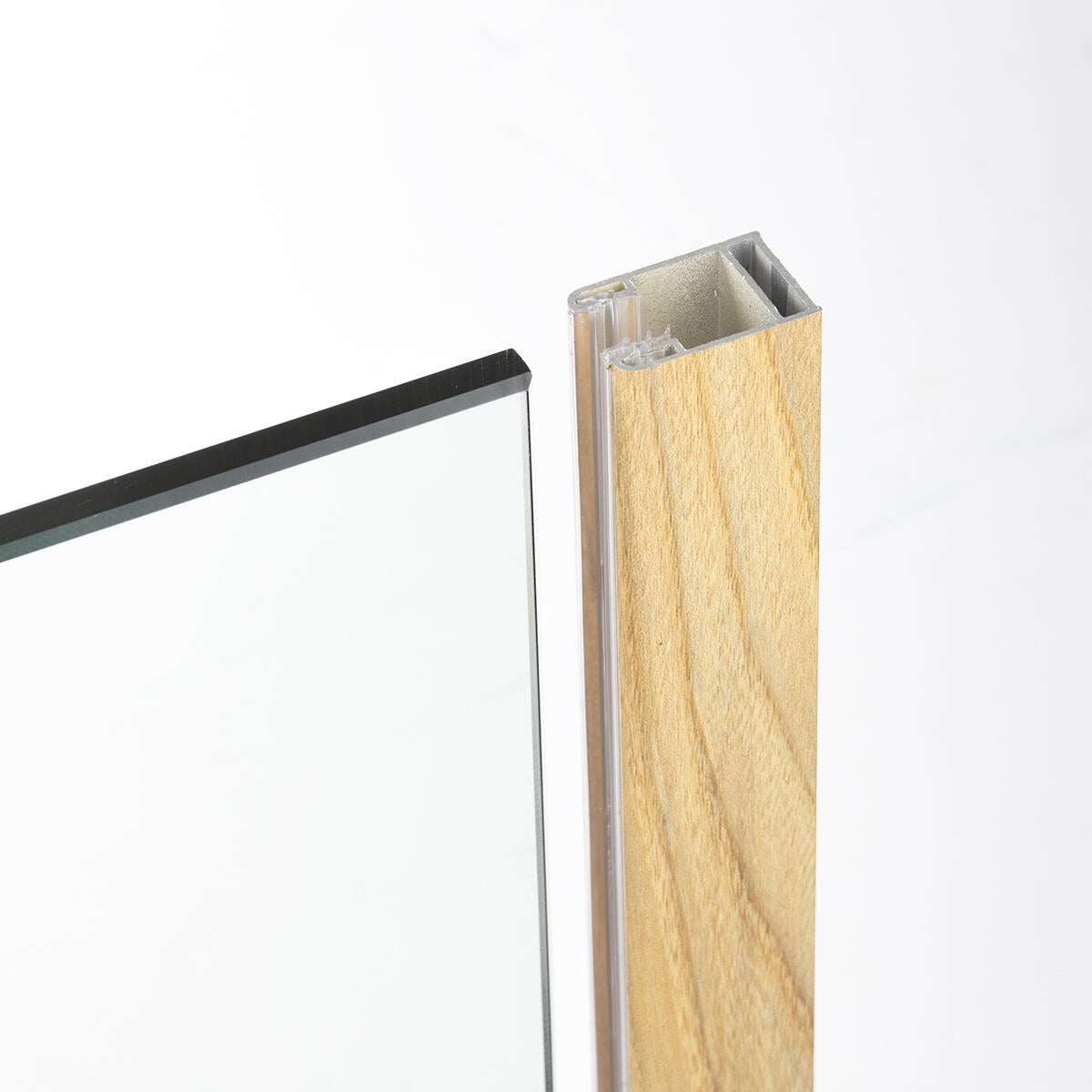 Paroi de douche à l'italienne verre transparent l.120 cm, Ep.8mm effet bois Lumi - 7