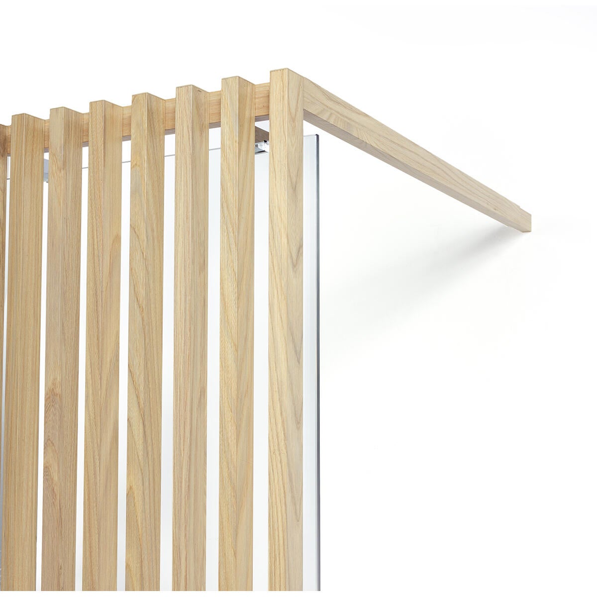 Paroi de douche à l'italienne verre transparent l.120 cm, Ep.8mm effet bois Lumi - 3