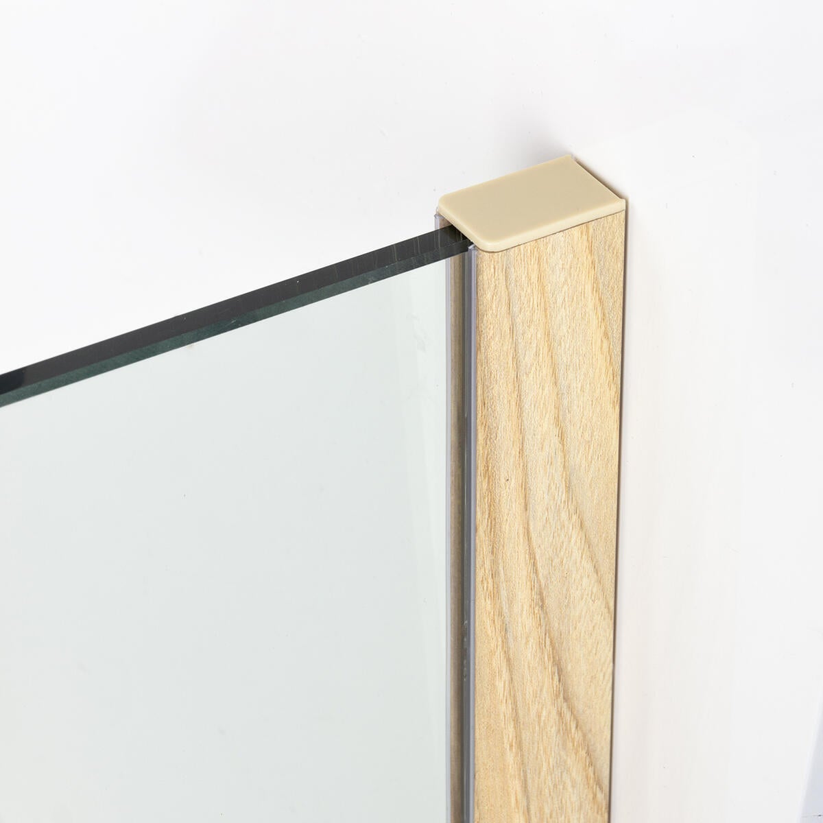 Paroi de douche à l'italienne verre transparent l.120 cm, Ep.8mm effet bois Lumi - 6