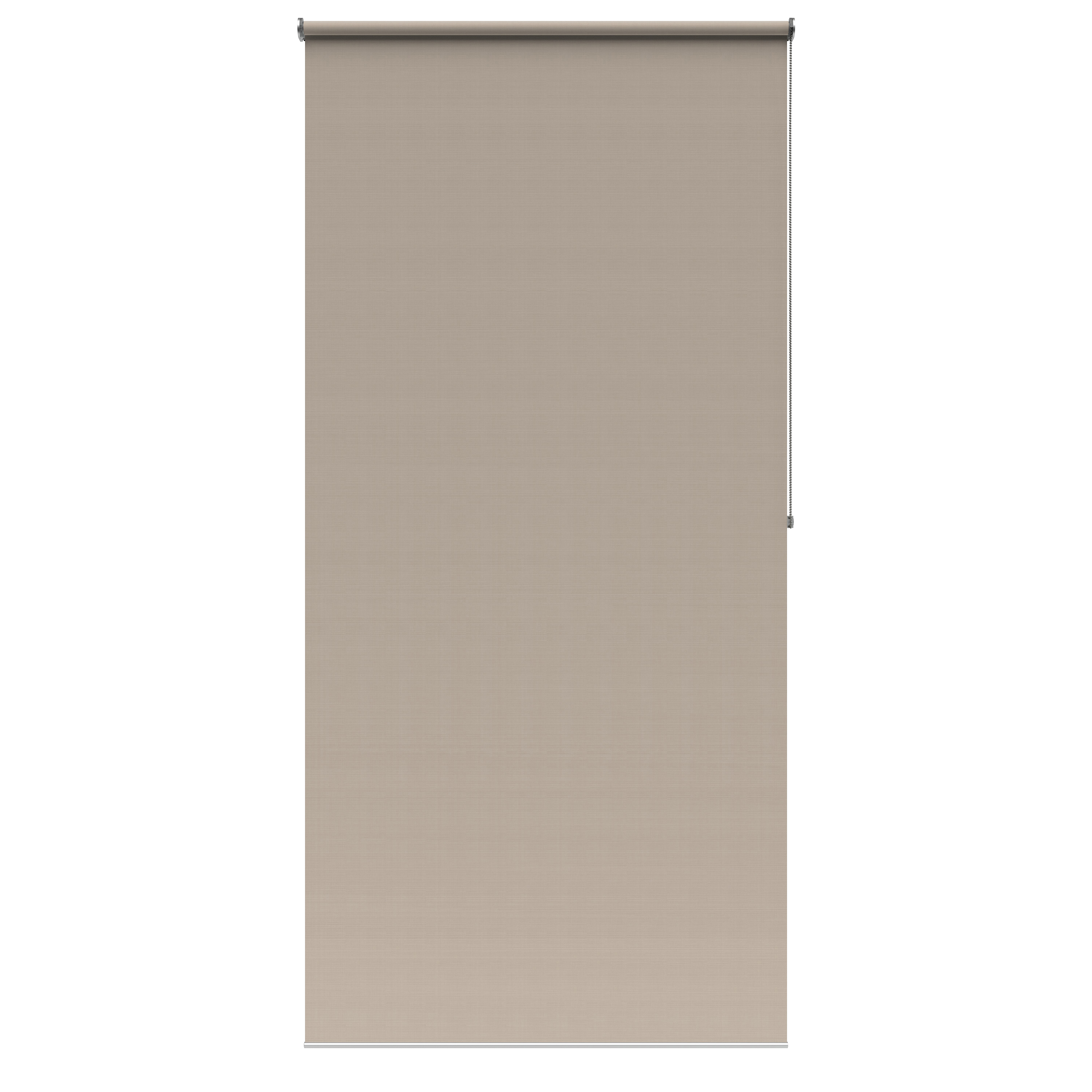 Estor enrollable translúcido  con cadena Samba poliéster liso beige fossil INSPIRE de 75x250cm. Instalación sin taladrar - 11
