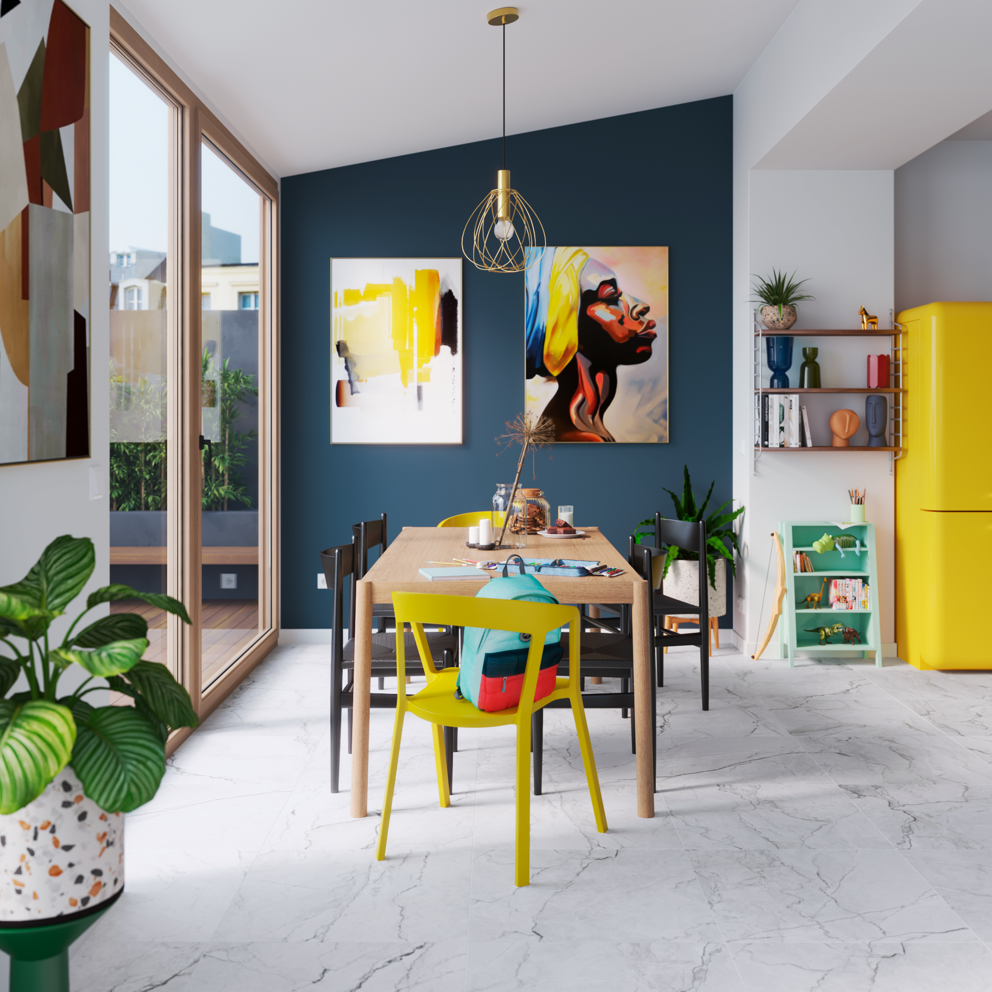 Lampa wisząca Merone czarna E27 Inspire - 3