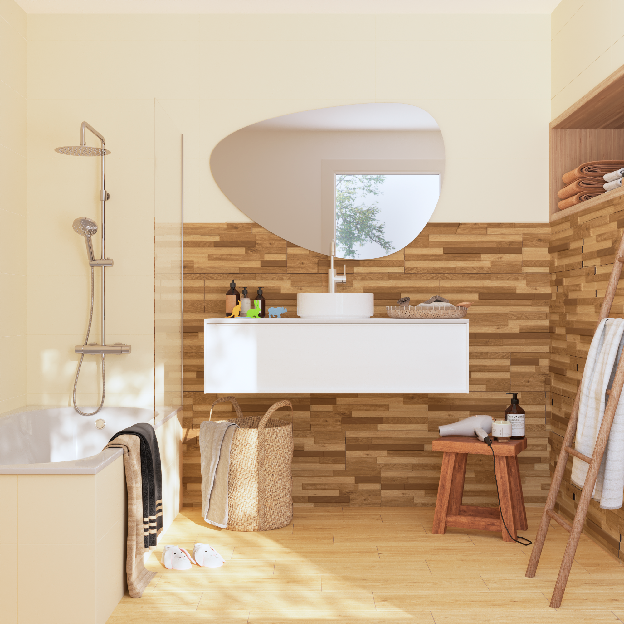 Piastrella da pavimento e rivestimento interno in gres porcellanato 20 x 60 cm rettificato smaltato beige miele opaco Wakefield R9 traffico intenso (pei 4/5) Sp. 7.4 mm 1.32 mq - 7