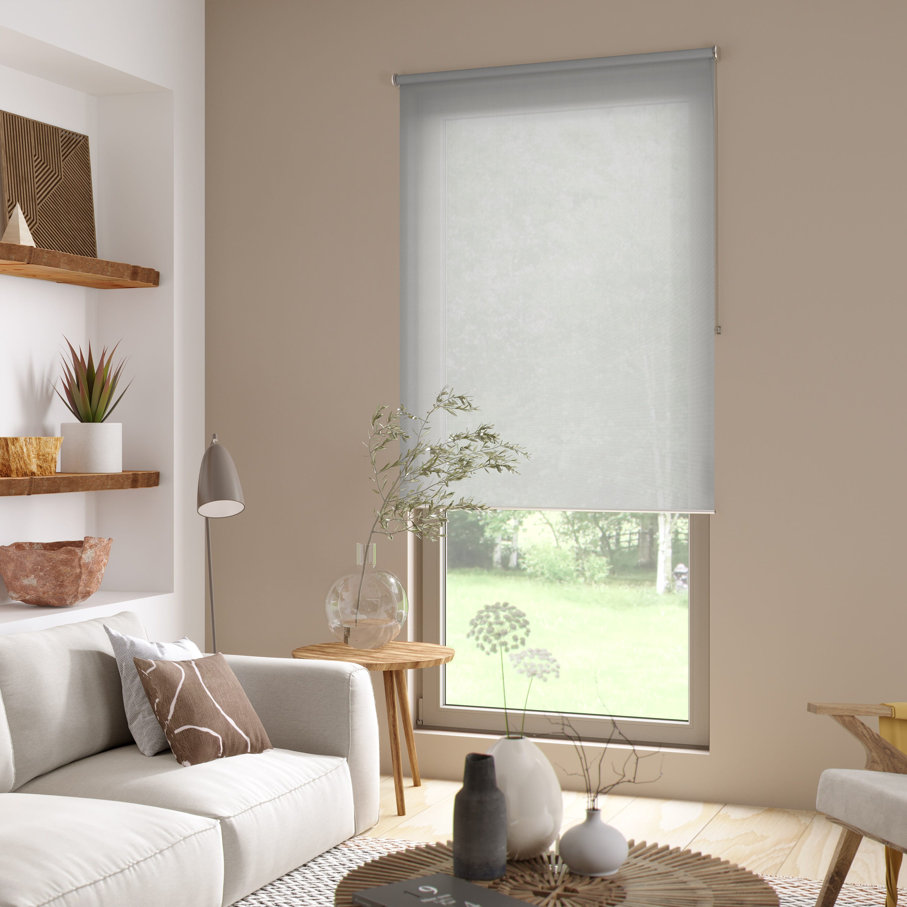 Tenda a rullo filtrante INSPIRE Samba fumo 55x190 cm | Leroy Merlin