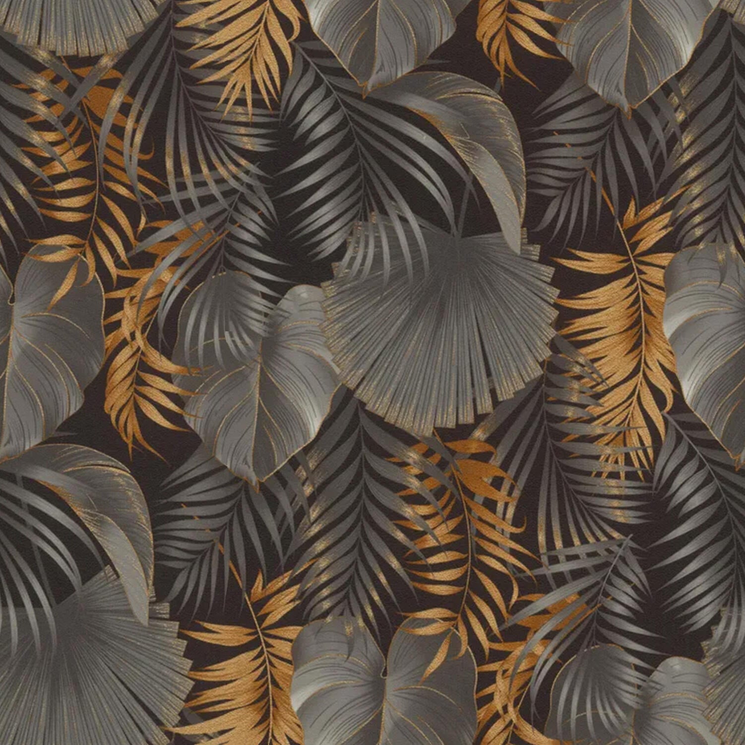 Carta da parati PARATO ORO NERO STEFANIA oro, nero, 53 cm x 10.05 m - 10