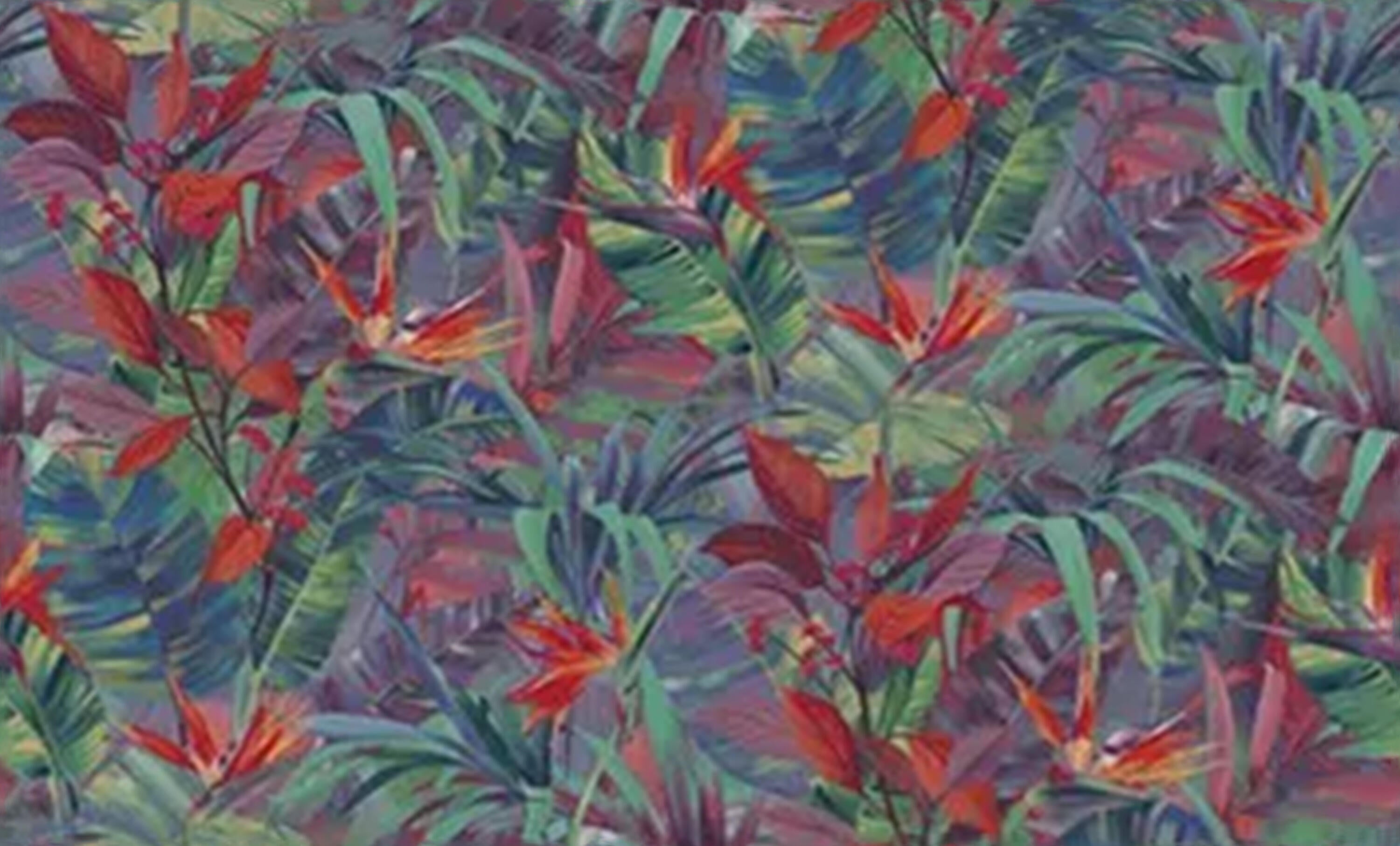 Papier peint intissé Paradise flowers multicolore - 2