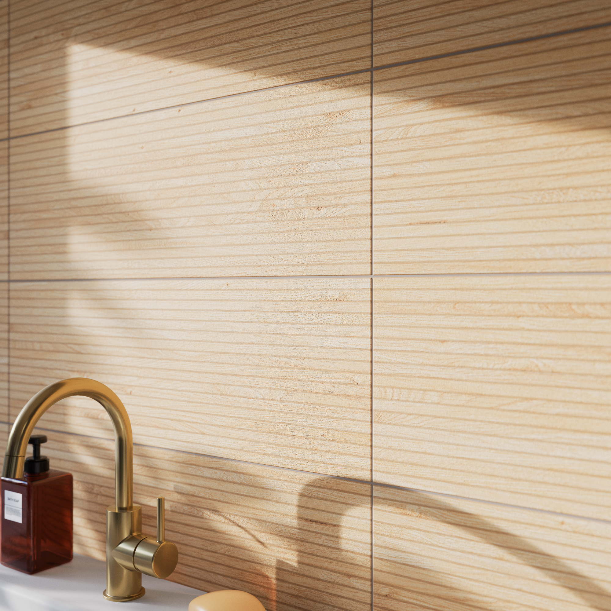 Azulejo cerámico nilo efecto madera natural 2d 20x60 cm artens