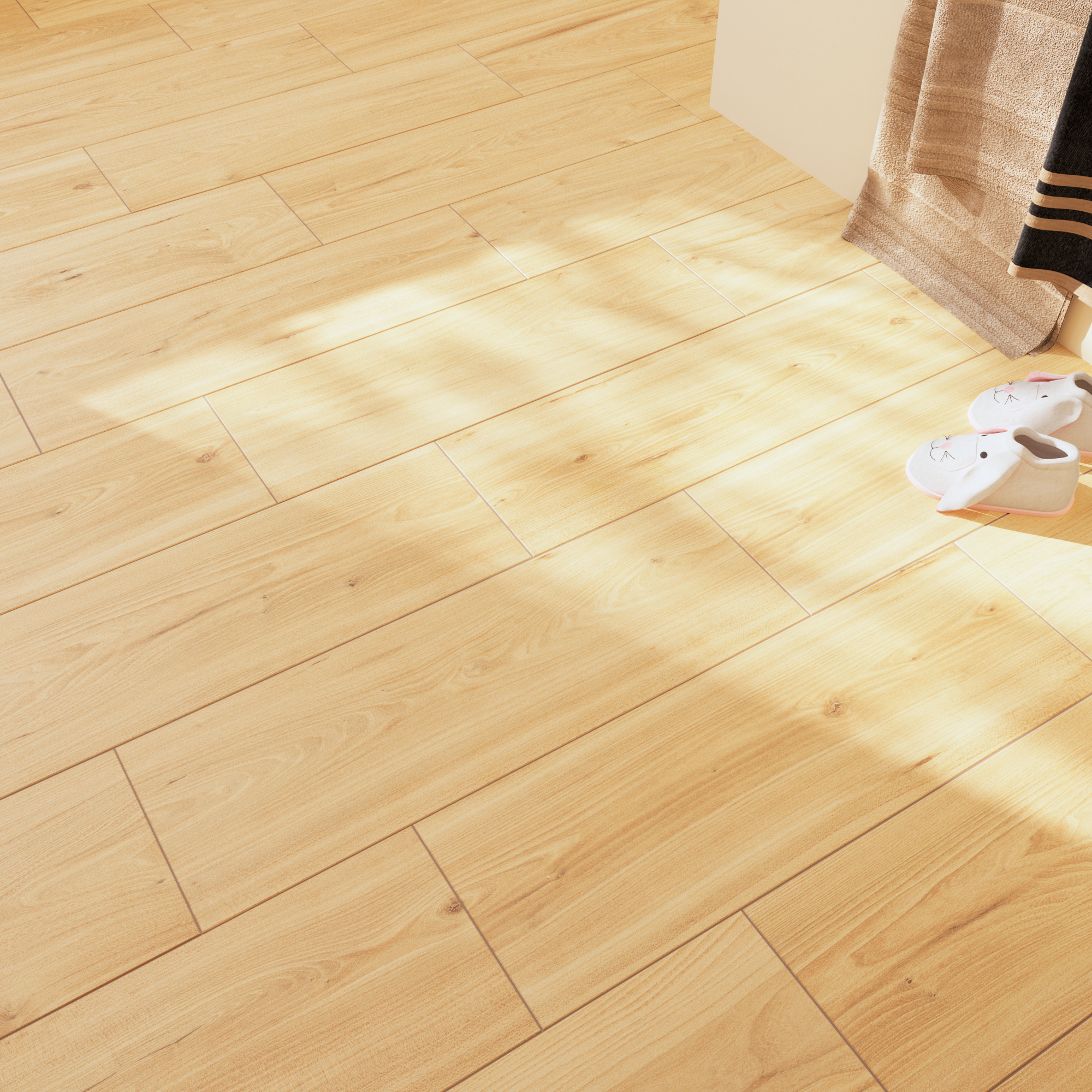 Piastrella da pavimento e rivestimento interno in gres porcellanato 20 x 60 cm rettificato smaltato beige miele opaco Wakefield R9 traffico intenso (pei 4/5) Sp. 7.4 mm 1.32 mq - 17