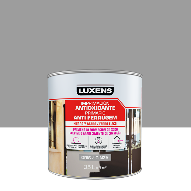 Imprimación LUXENS para hierro 500 ml. Base disolvente
