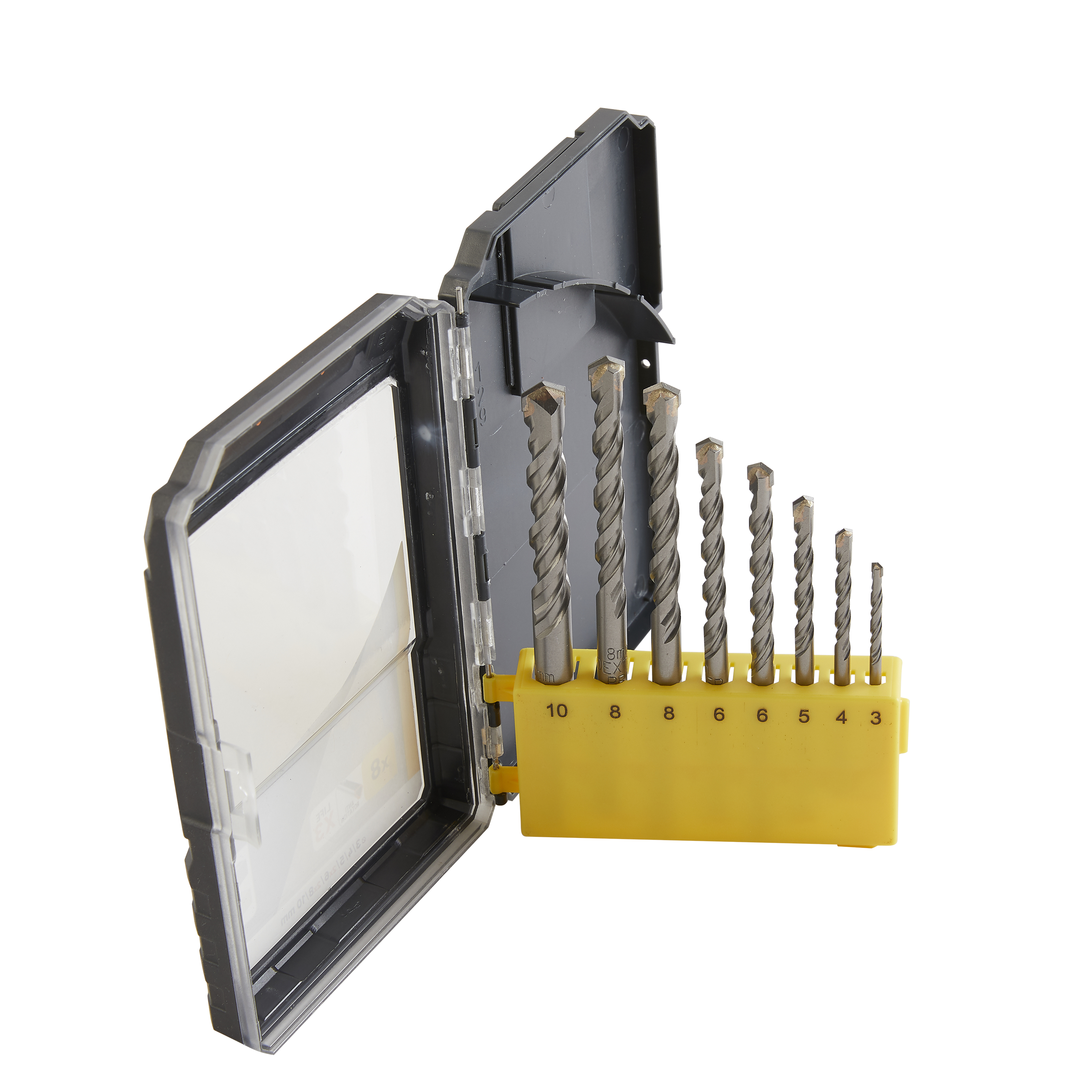 Coffret de 8 forets béton DEXTER PRO, Diam. 3 à 10, L. 60 à 120 - 6