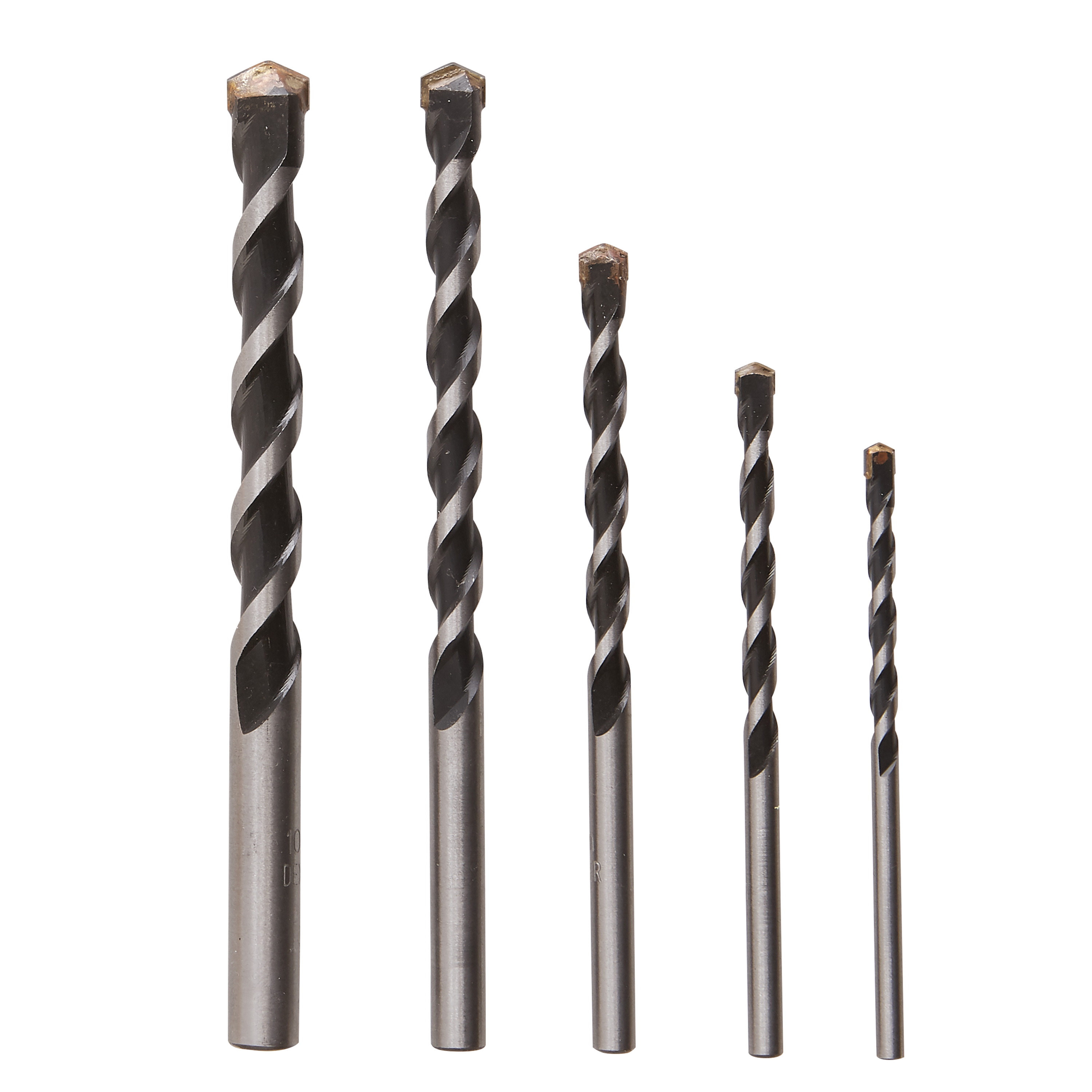 Lot de 5 Foret à béton, Diam.4 à 10 mm, L.65 à 120 mm DEXTER - 2