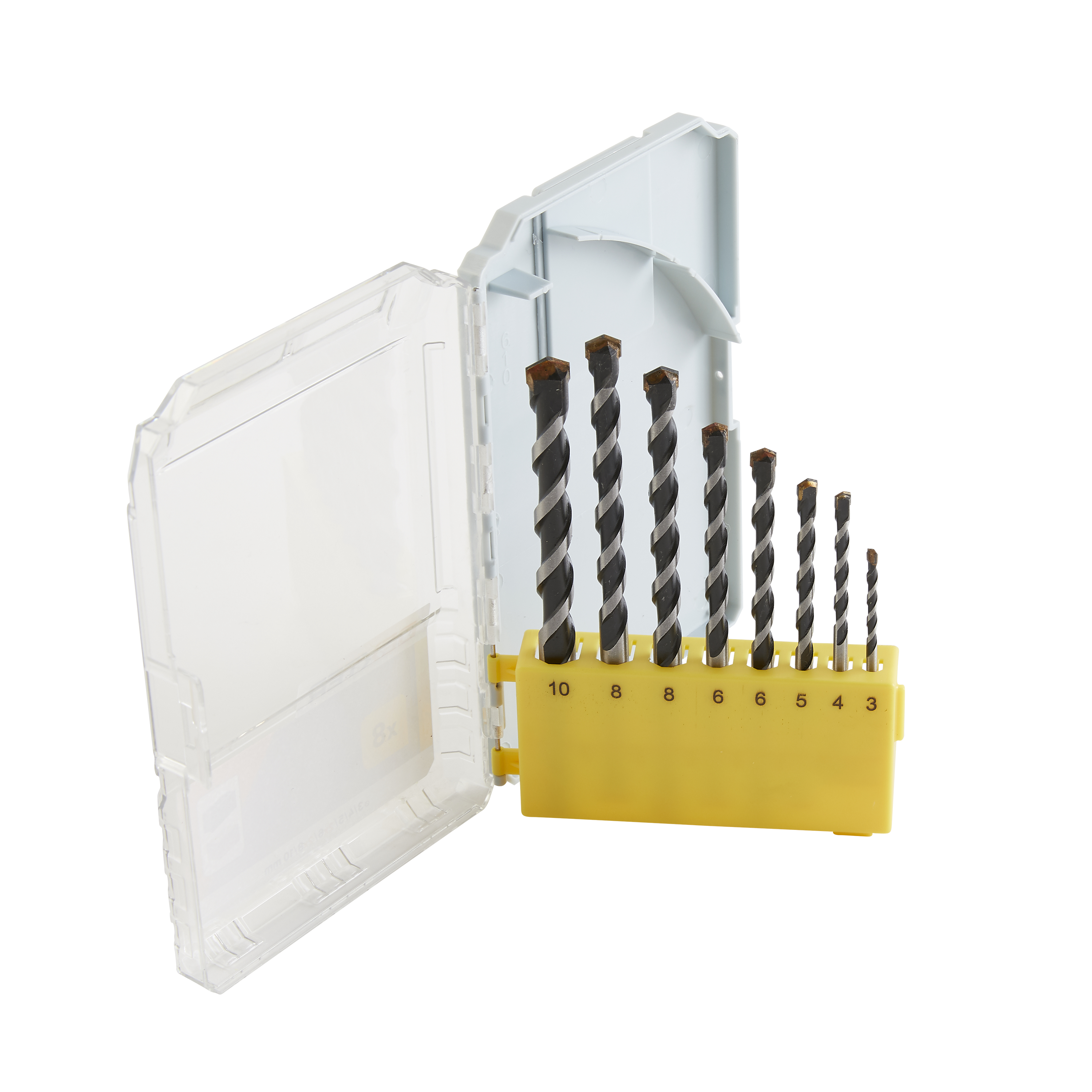 Estuche 8 brocas hormigon 3-10mm dexter