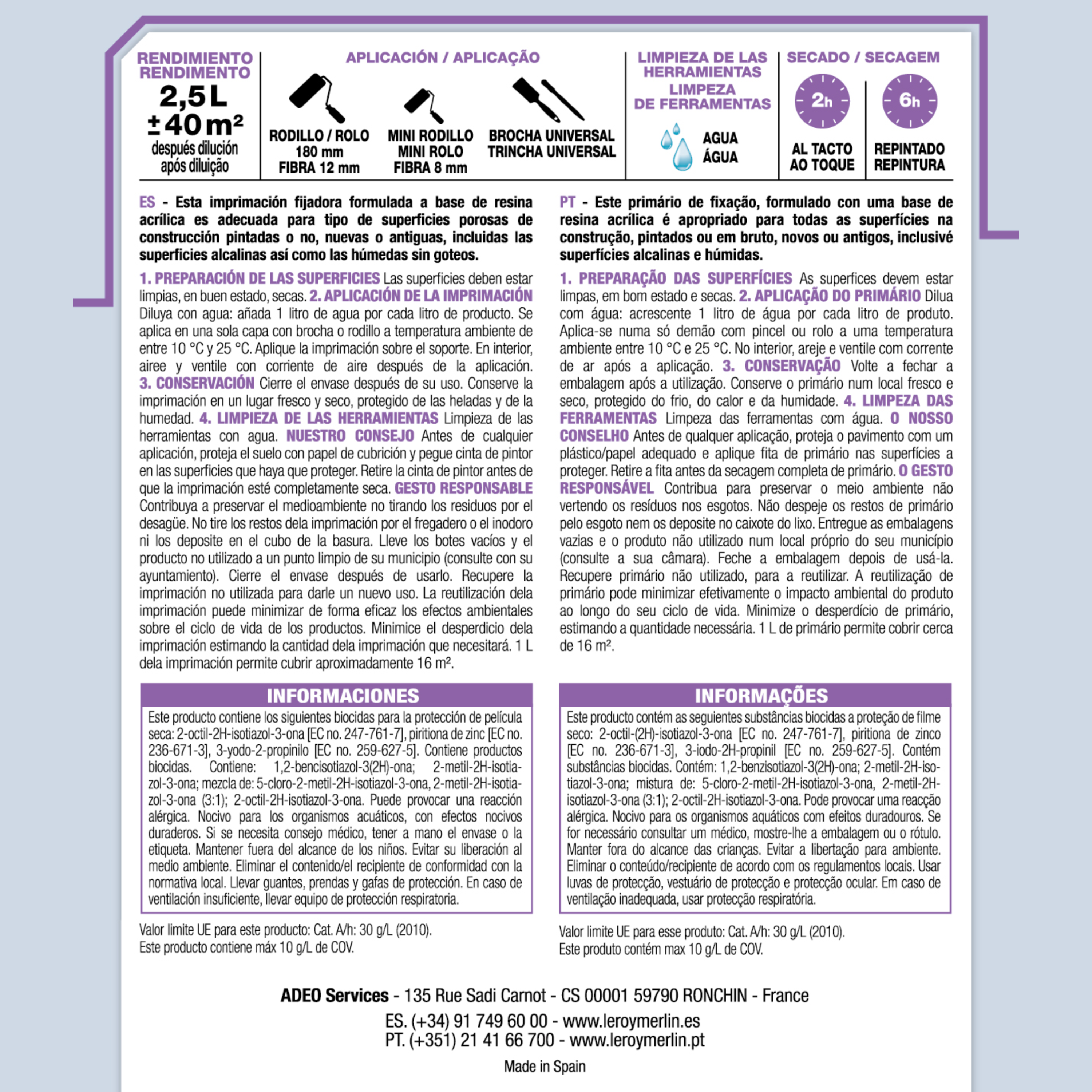 Primário parede LUXENS ANTI-FUNGOS BRANCO 2.5L - 2