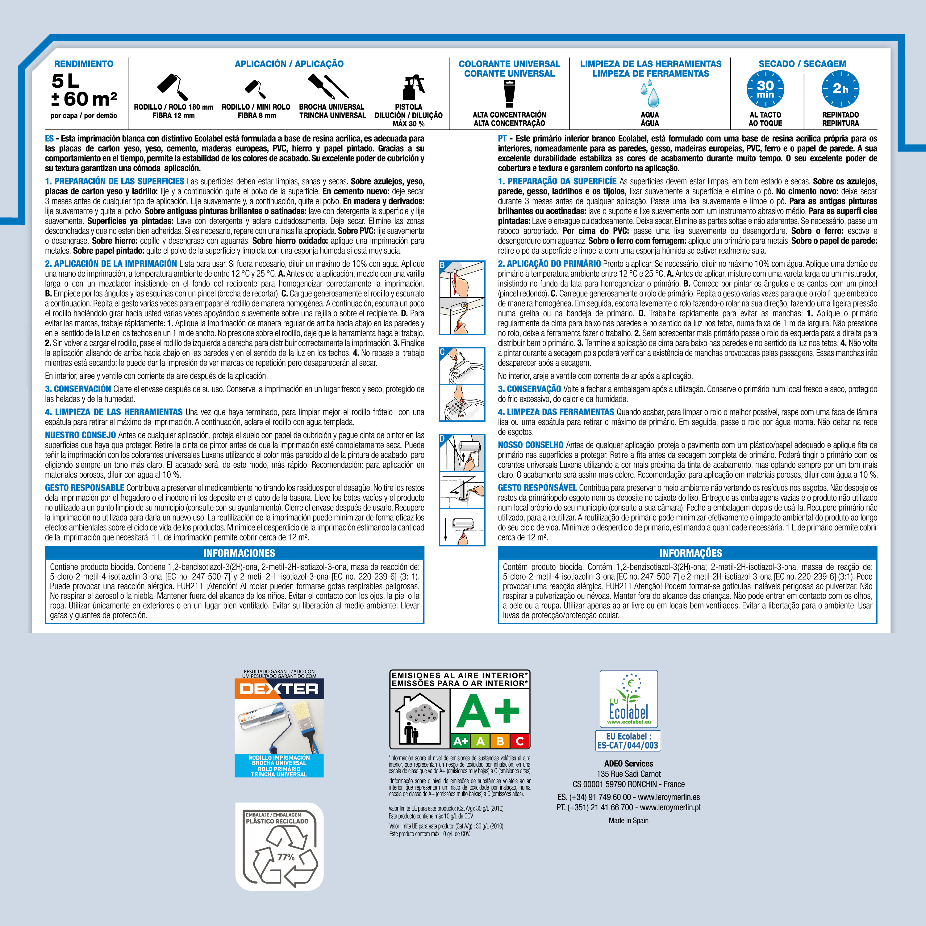 Primário Luxens paredes 5l universal - 3