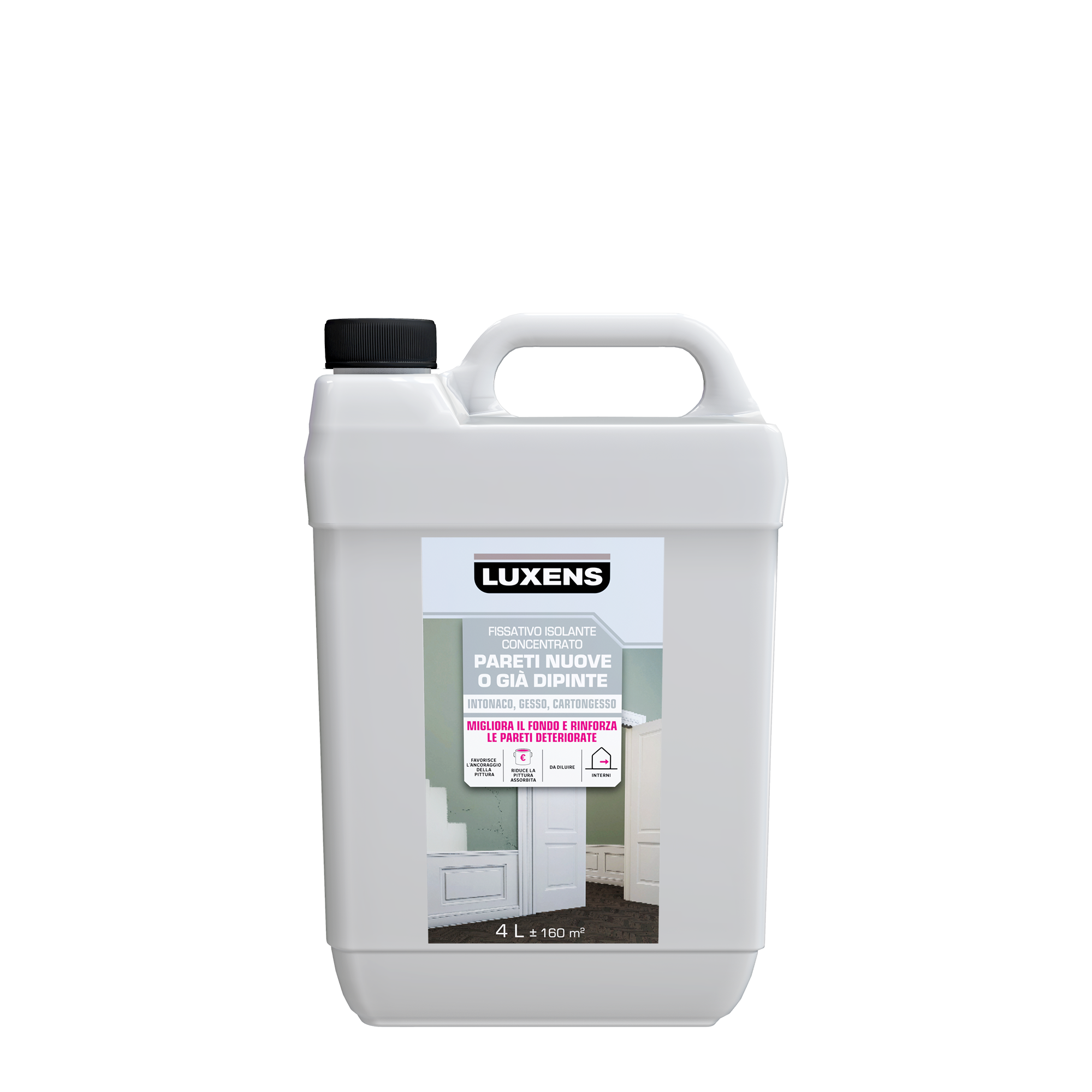 Fissativo murale per interno all'acqua LUXENS isolante 4 L - 6