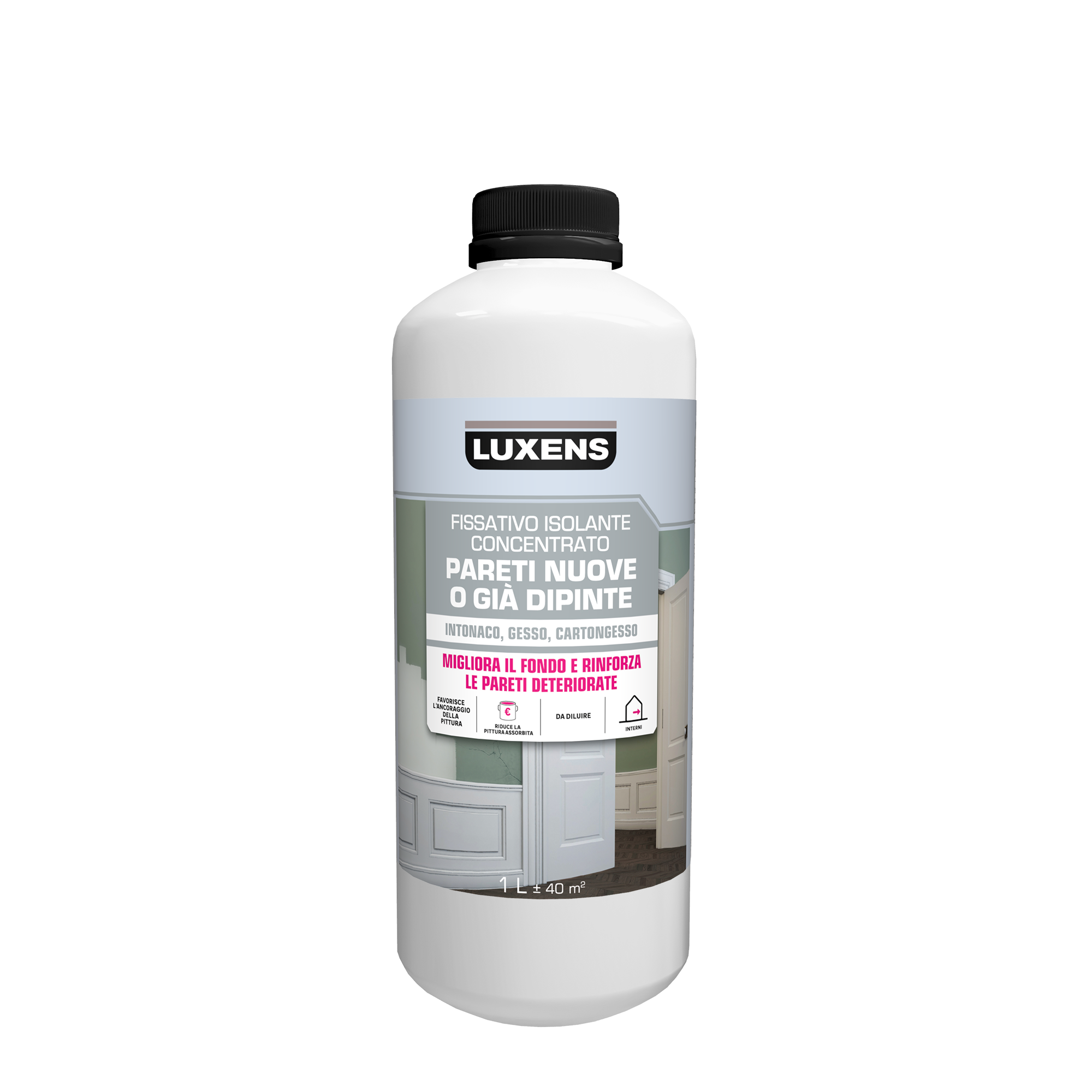 Fissativo murale per interno all'acqua LUXENS isolante 1 L - 6