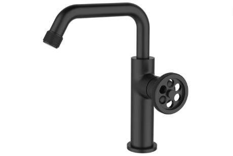 Mitigeur lavabo bec pivotant 360° noir mat, Indus, ESSEBAGNO - 4