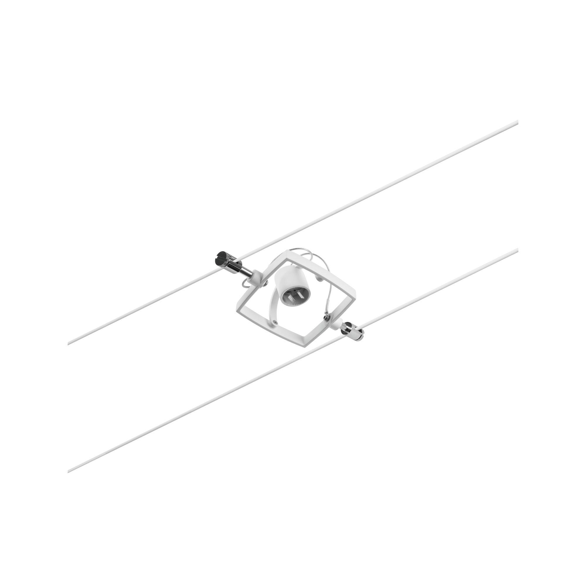 Spot individuel Mac 2 sur câble, GU5.3 1X10W plastique blanc dépoli, PAULMANN - 4