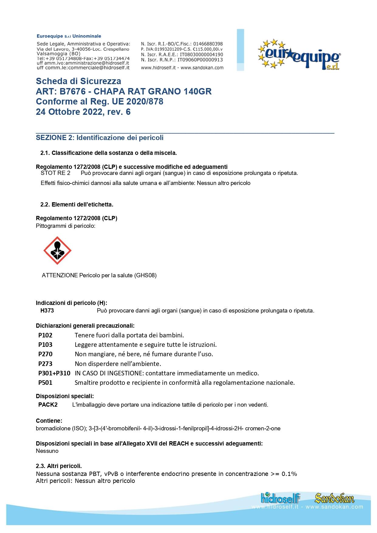 Topicida SANDOKAN SANDOKAN CIAPARAT grano 140 gr - 4