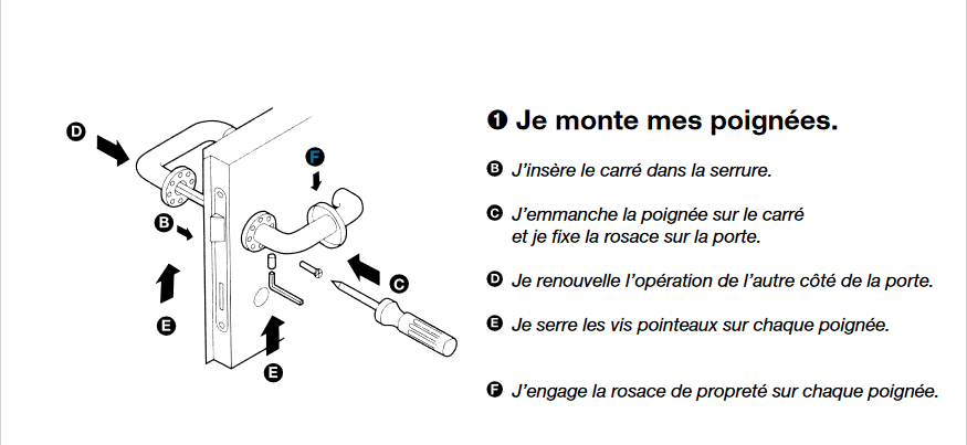2 poignées canon sur rosace MERIGOUS, porcelaine de limoges,blanc/nickelé mat D5 - 4