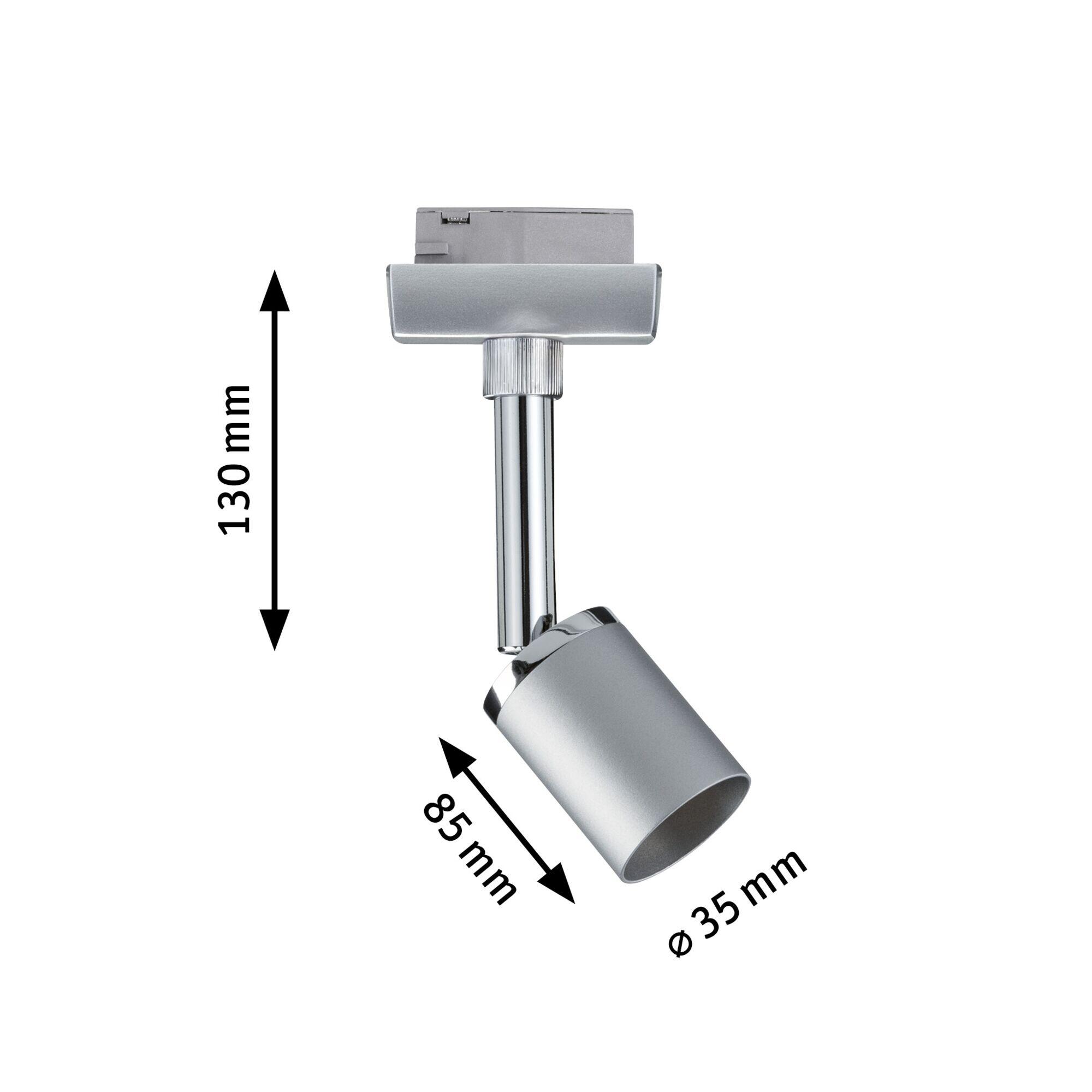 Spot LED URail Pure II GU10 230V design métal chrome mat PAULMANN - 4