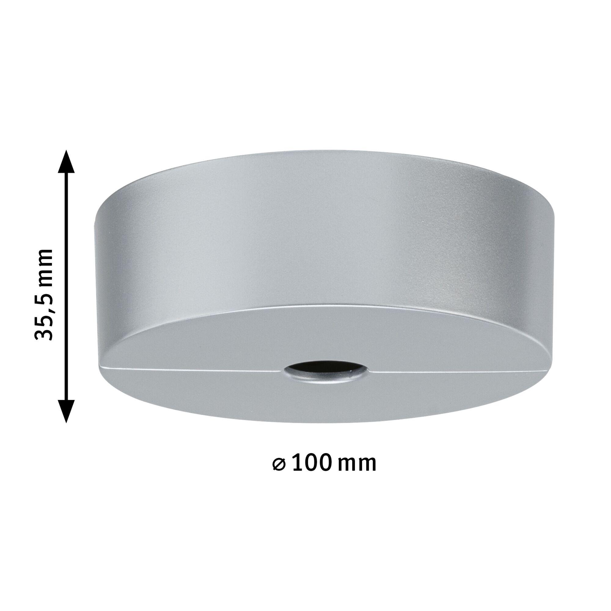 Support de spot individuel URail Base, design plastique chrome mat, PAULMANN - 6