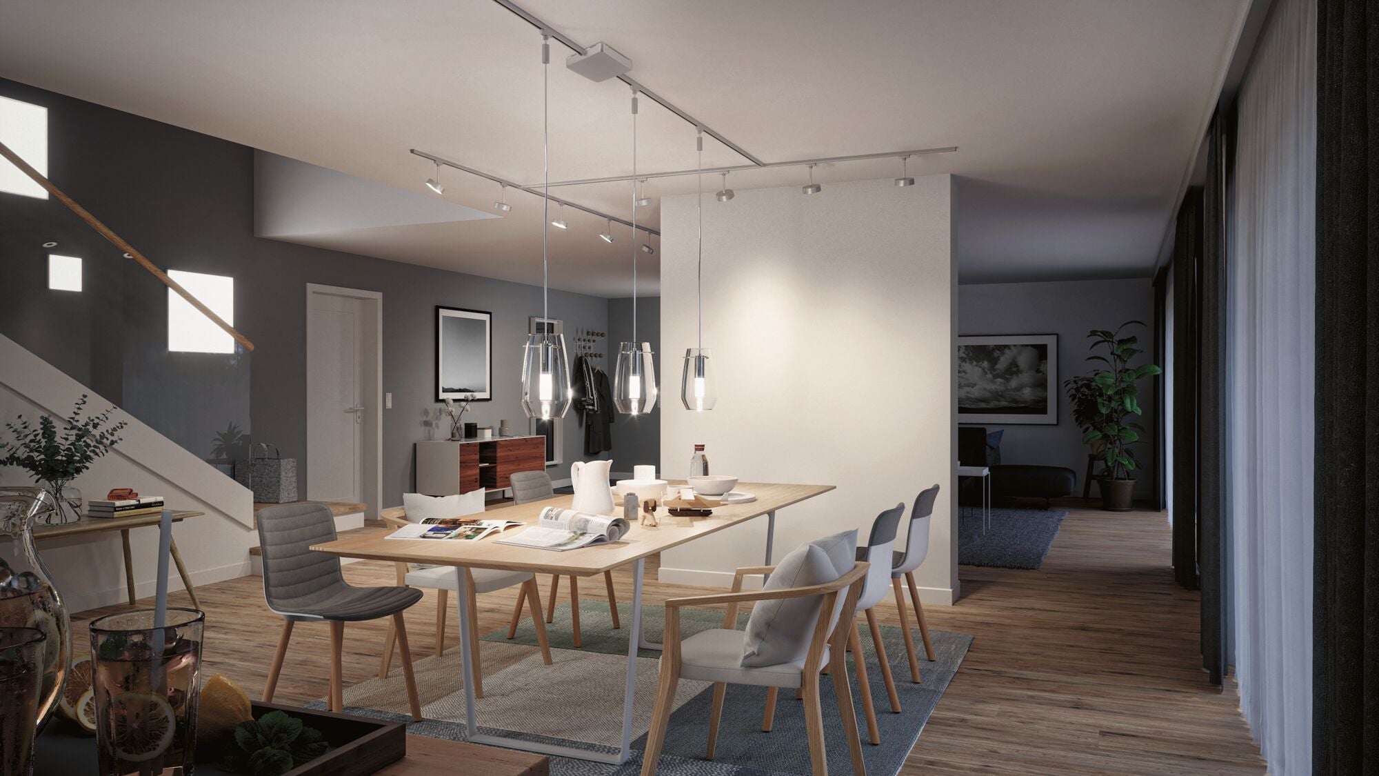 SmartHome intérieur Urail plastique chrome mat, PAULMANN - 4