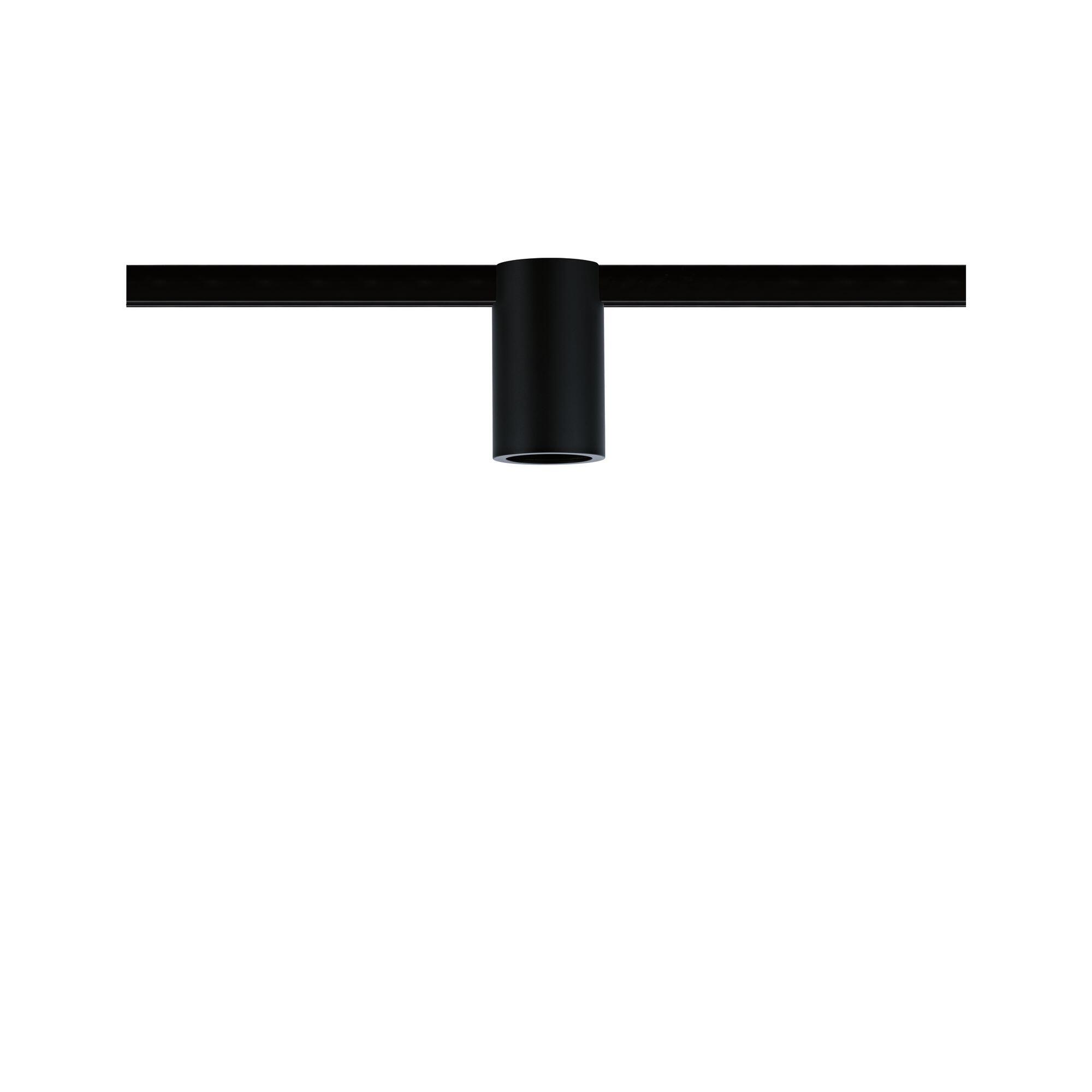 Spot fixe URail E27, design métal noir mat, PAULMANN - 5