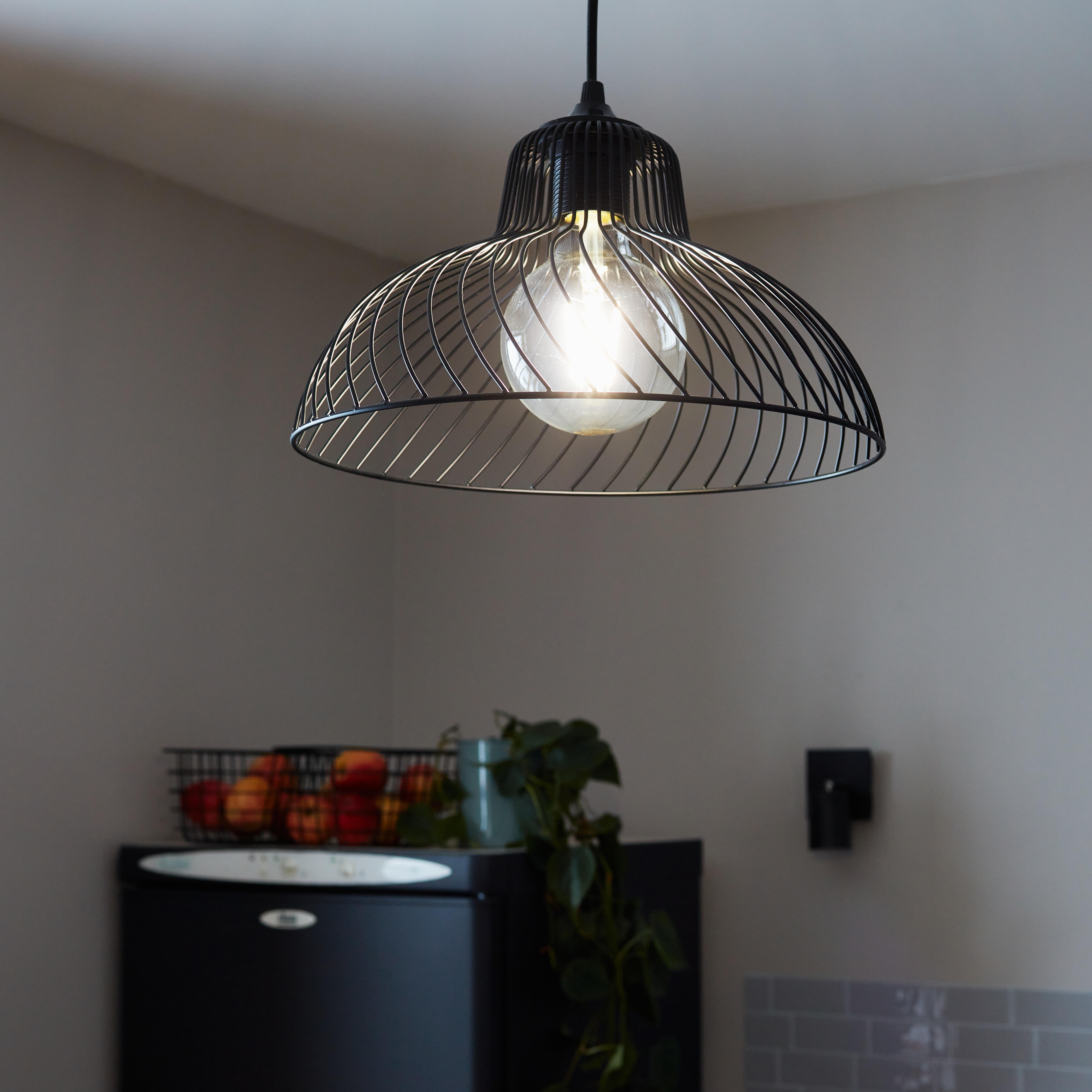 Suspension Simars acier, noir, Diam.30 cm, E27 - 3