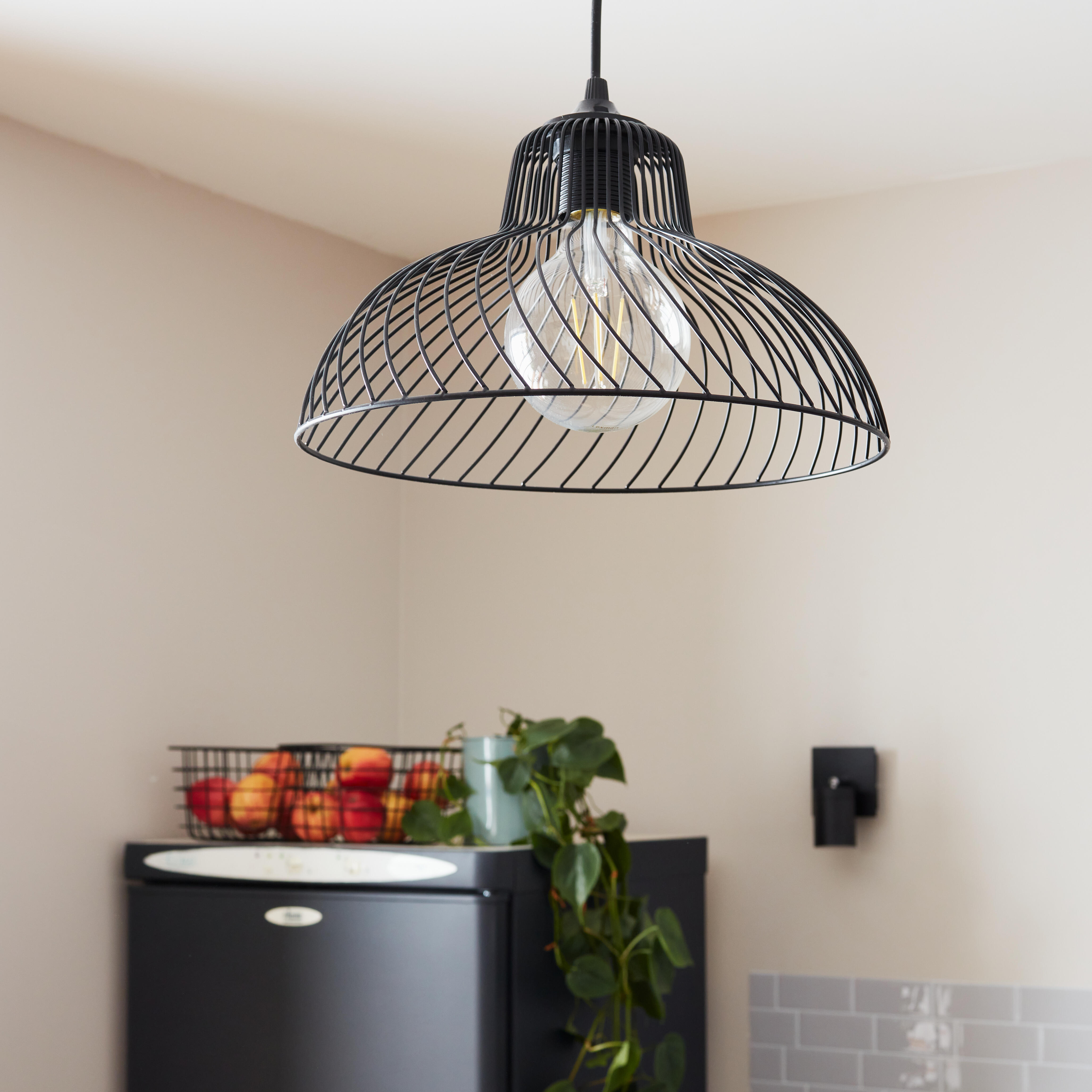 Suspension Simars acier, noir, Diam.30 cm, E27 - 2