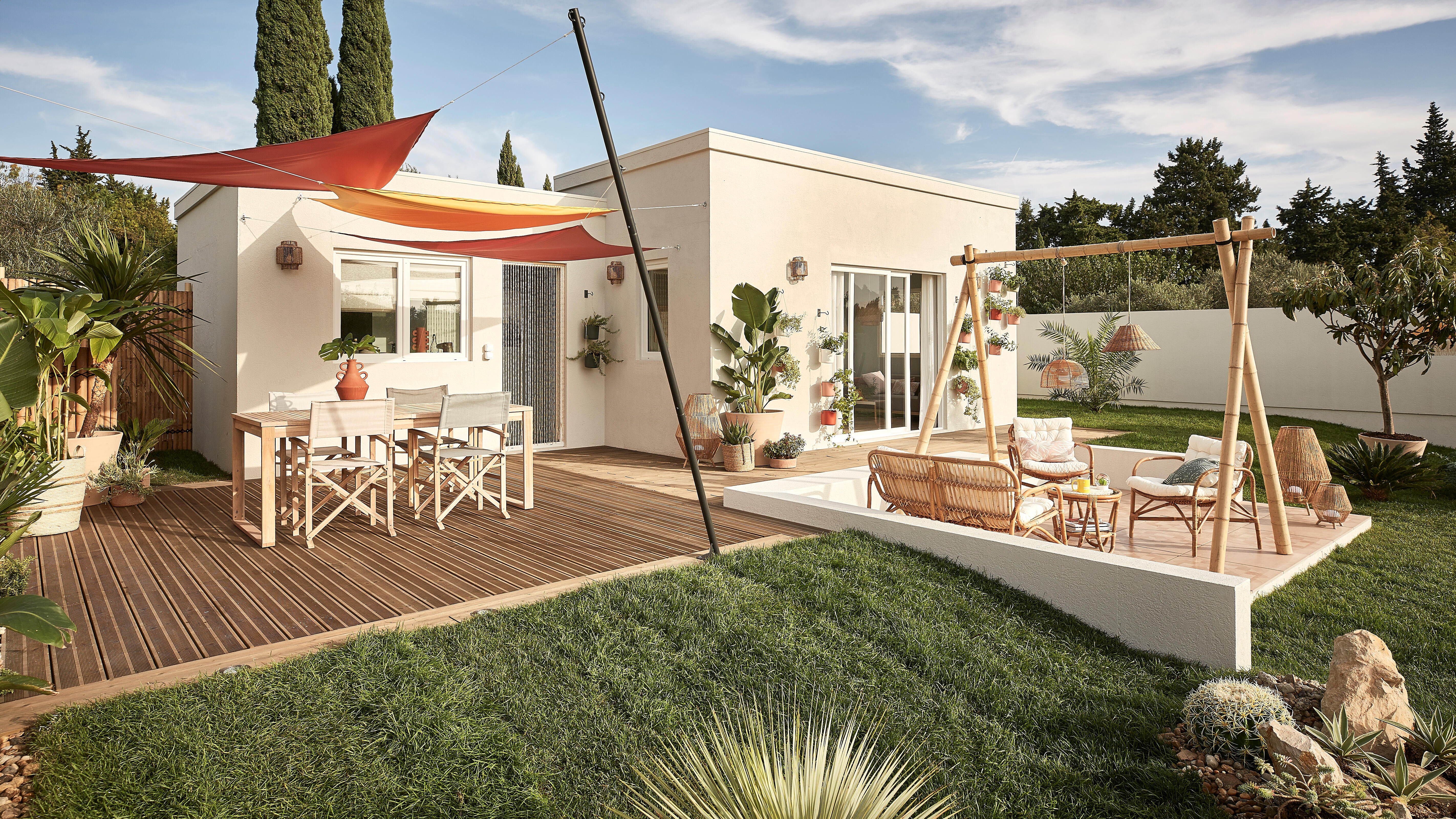 Mesa de madeira NATERIAL SOLARIS BUTTERFLY 180/240X90CM - 30