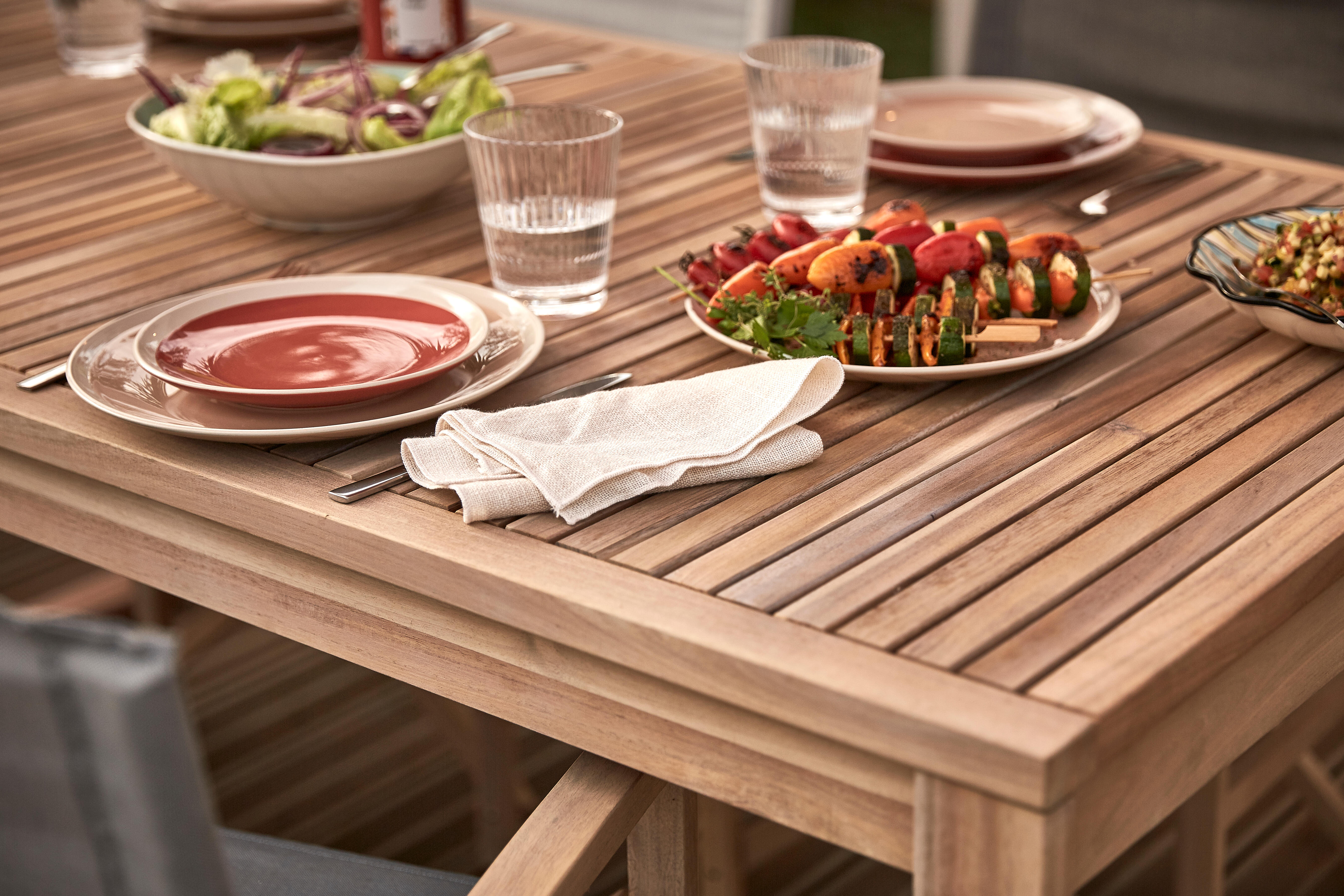 Mesa de madeira NATERIAL SOLARIS BUTTERFLY 180/240X90CM - 26