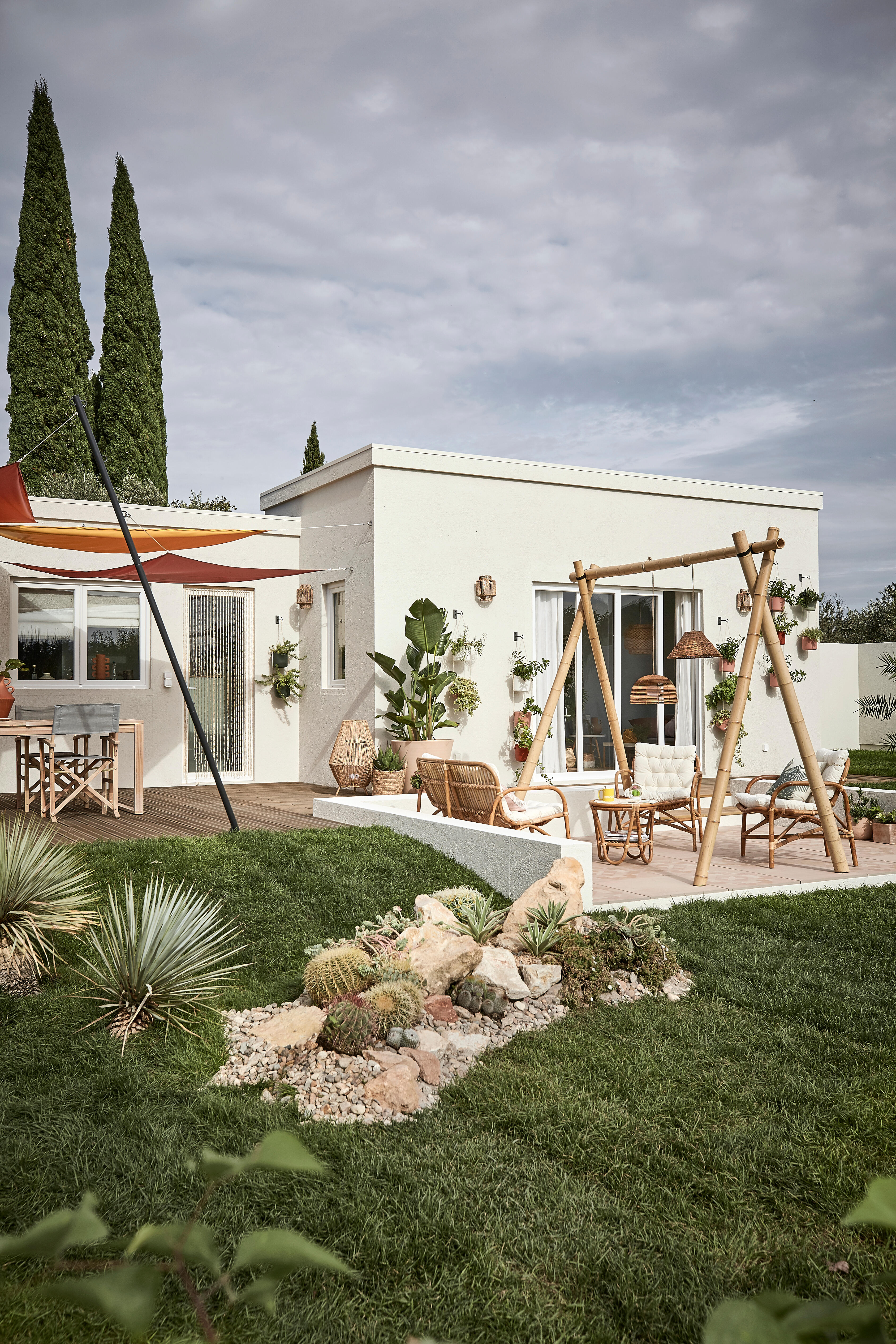 Lampadario LED design CALOBRA 20 BATTERY HANG marrone, luce calda 900 lumen, NEWGARDEN, IP54 - 13