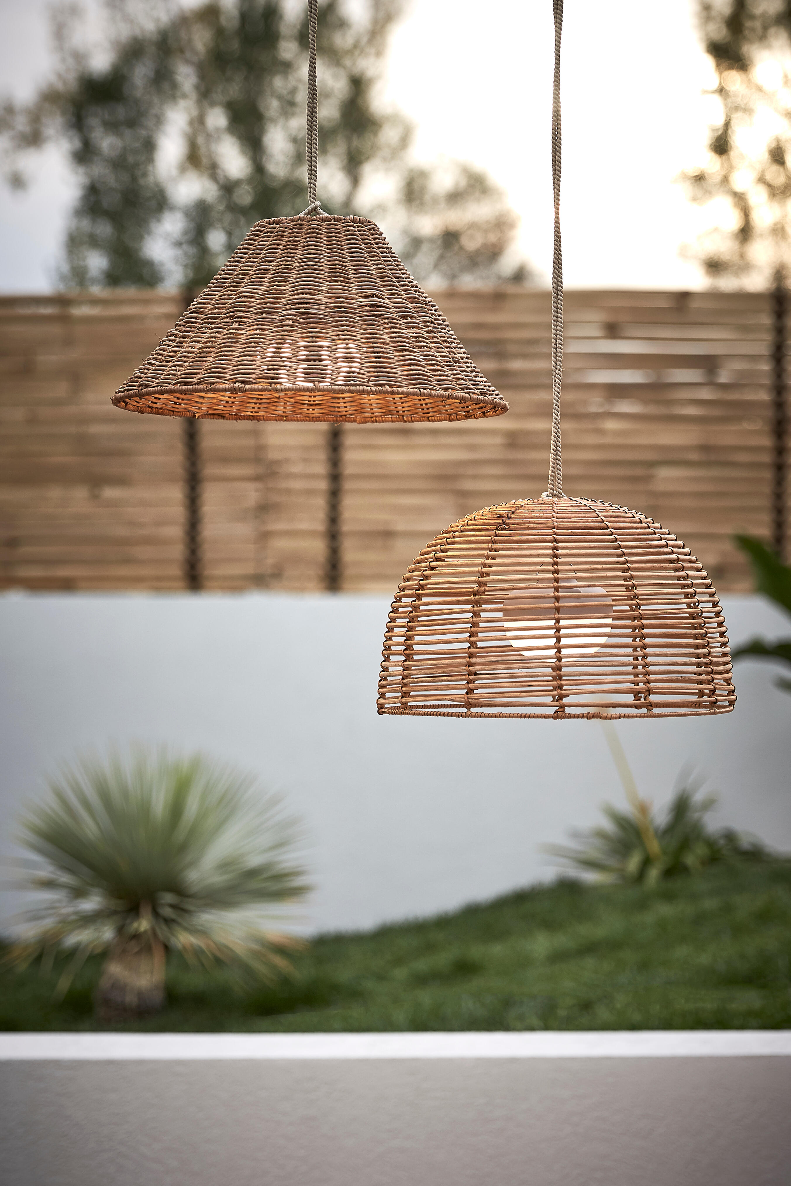 Lampadario LED design CALOBRA 20 BATTERY HANG marrone, luce calda 900 lumen, NEWGARDEN, IP54 - 11