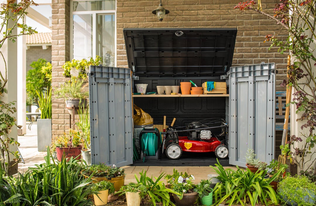 Coffre de jardin SIO ACE en résine - KETER - gris - 1200 litres - 4