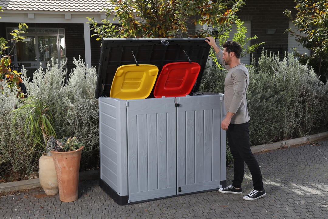 Coffre de jardin SIO ACE en résine - KETER - gris - 1200 litres - 5