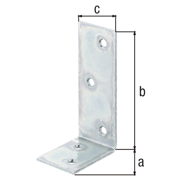 Equerre poutre acier galvanisé, L.40 x h.80 x l.30 mm ALBERTS - 2