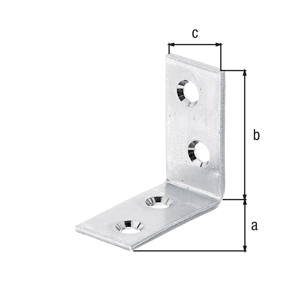 Esquadro angular ZINCADO 30X14X1,75MM - 2