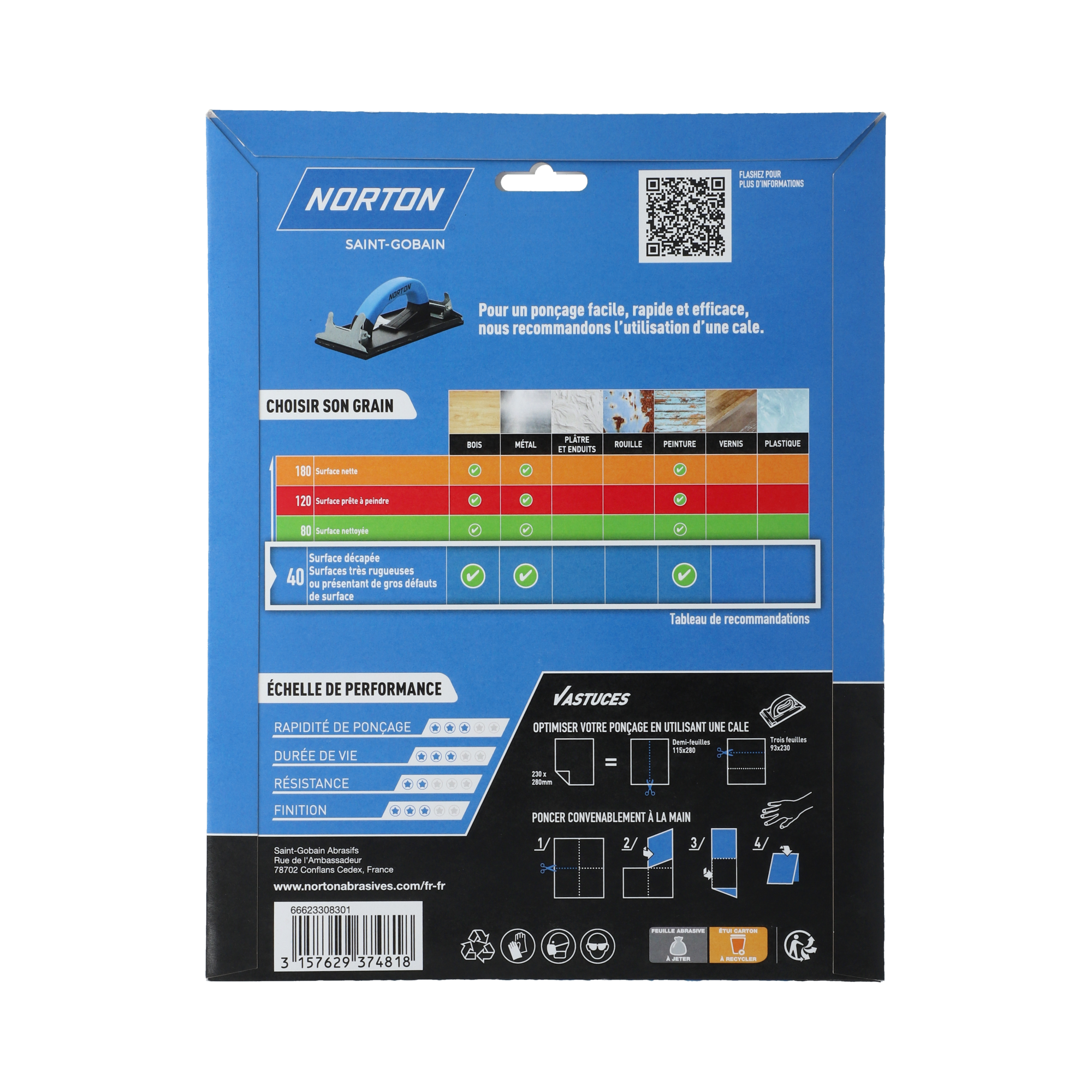 Lot de 3 , NORTON grain 40 - 2