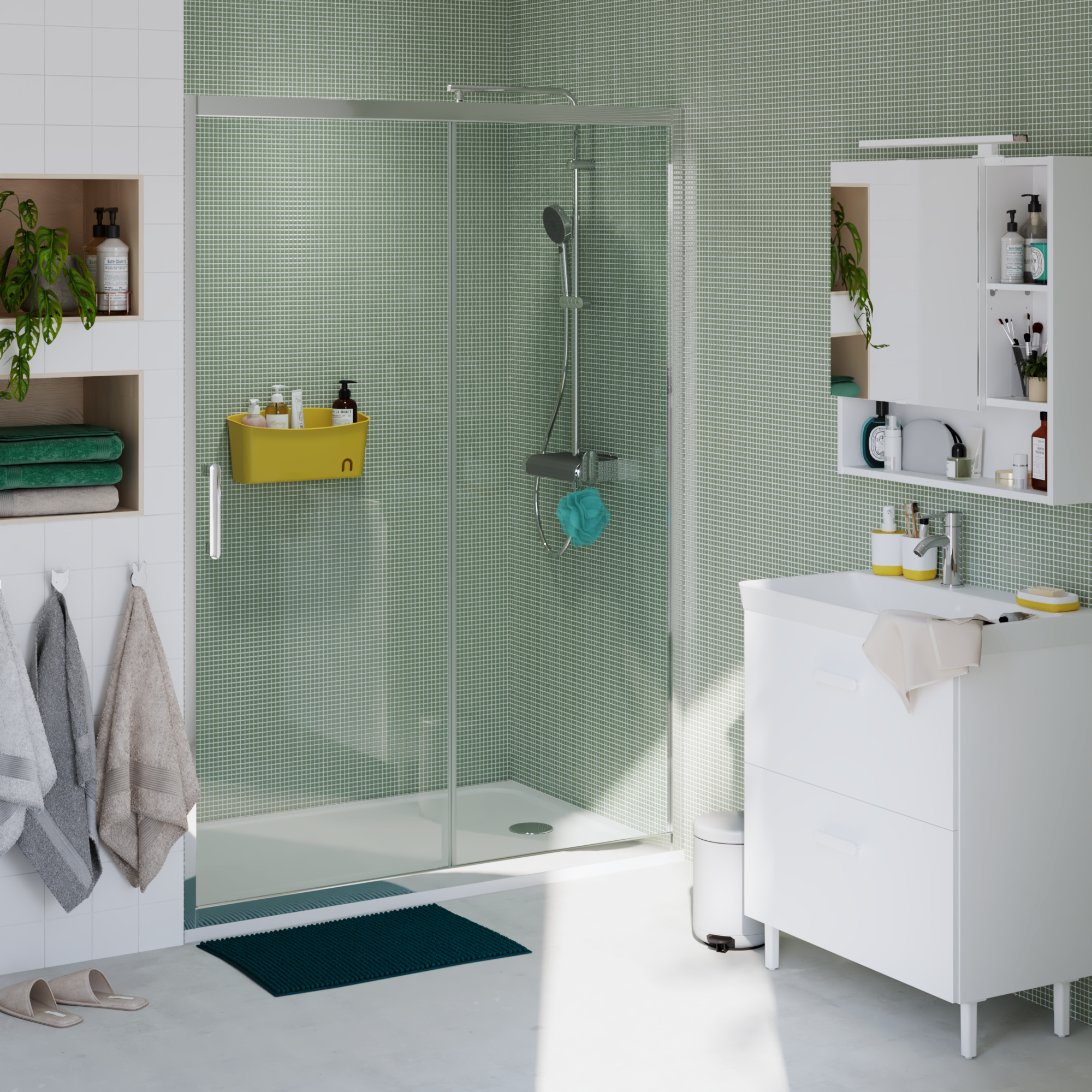 Szkło drzwi przesuwnych transparentne Easy 140 X 190 Sensea - 10