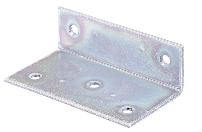 Equerre large acier galvanisé, L.40 x h.25 x l.75 mm ALBERTS | Leroy Merlin
