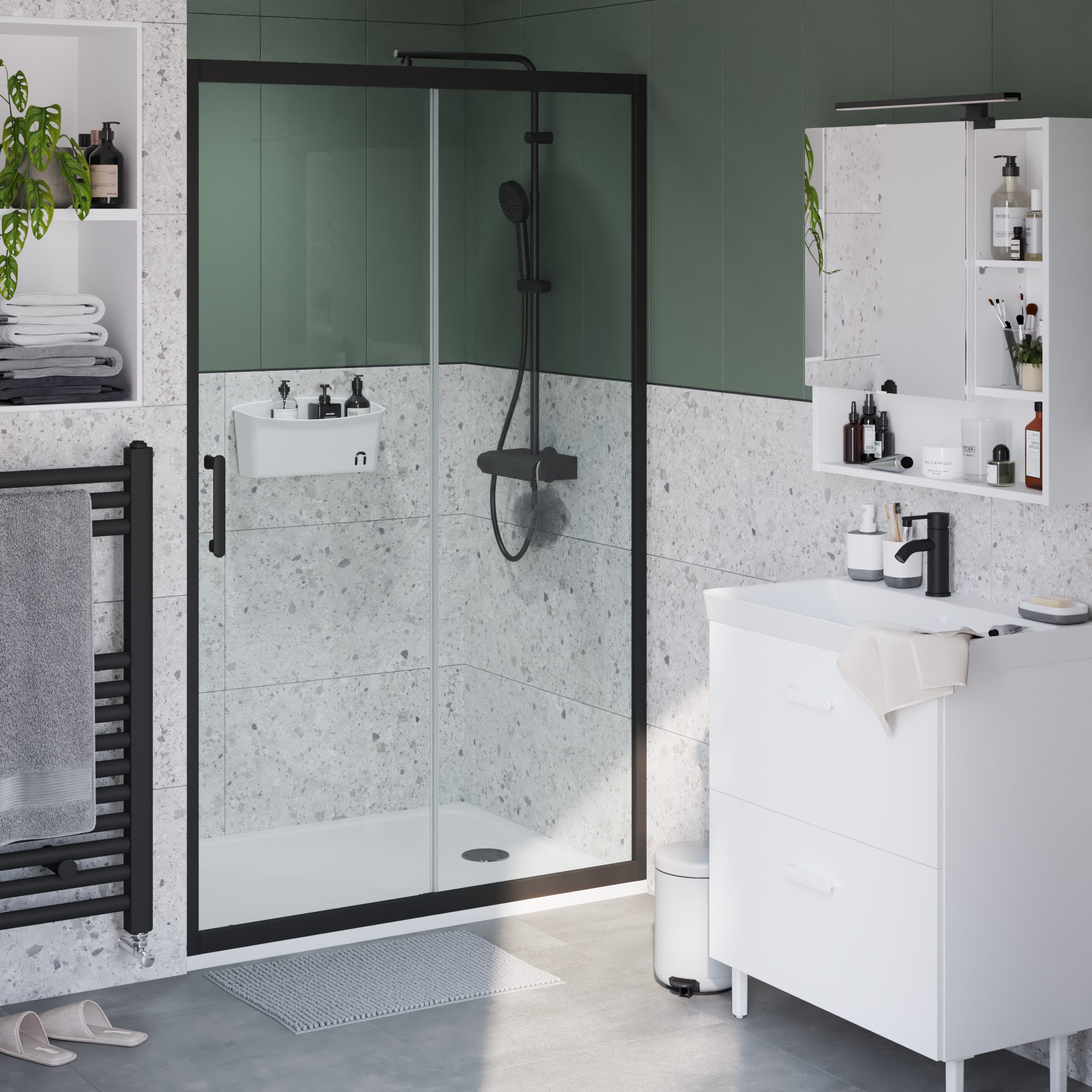 Szkło drzwi przesuwnych transparentne Easy 110 X 190 Sensea - 10