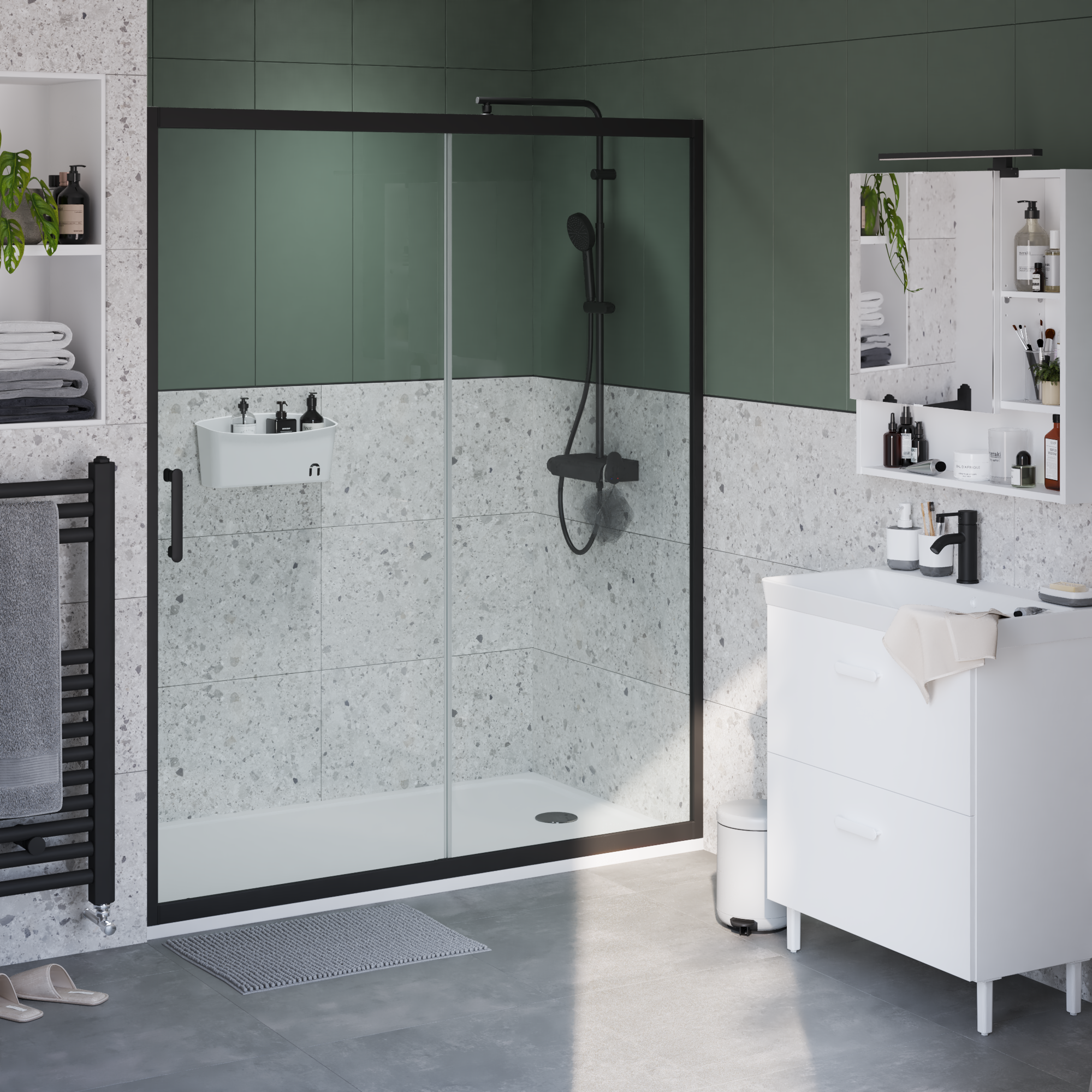 Szkło drzwi przesuwnych transparentne Easy 160 X 190 Sensea - 10