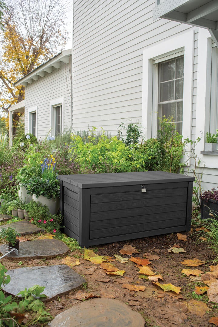 Coffre de jardin NORTHWOOD en résine - KETER - gris anthracite - 630 litres - 6