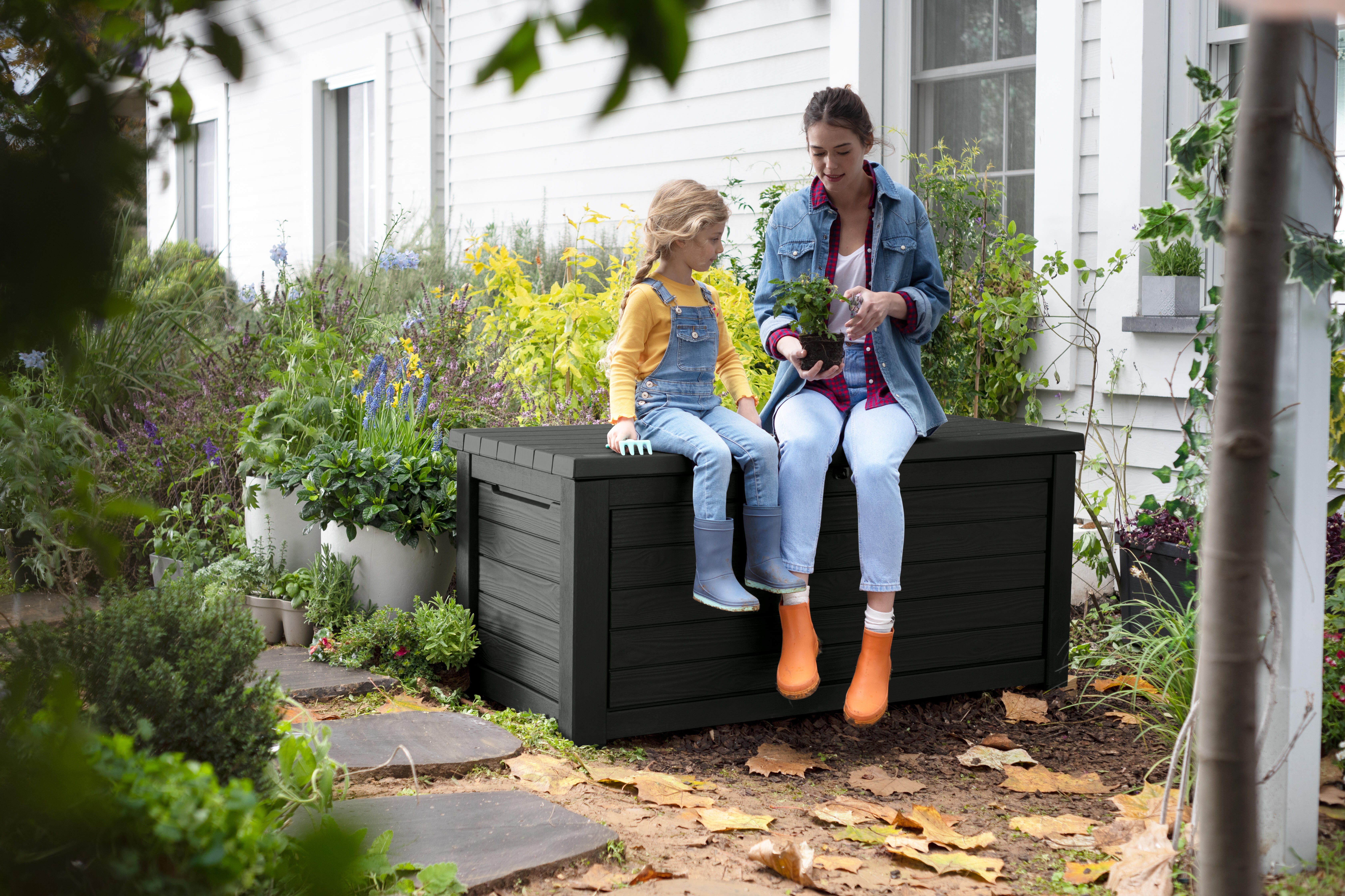 Coffre de jardin NORTHWOOD en résine - KETER - gris anthracite - 630 litres - 5