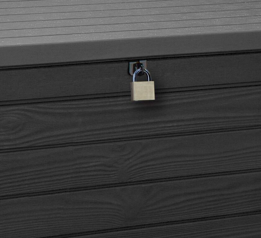 Coffre de jardin NORTHWOOD en résine - KETER - gris anthracite - 630 litres - 8