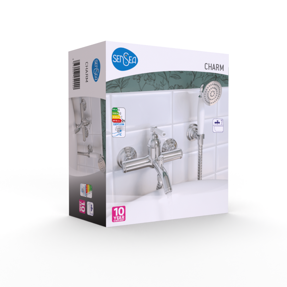 Mitigeur de bain mécanique chrome, Charm, SENSEA - 13